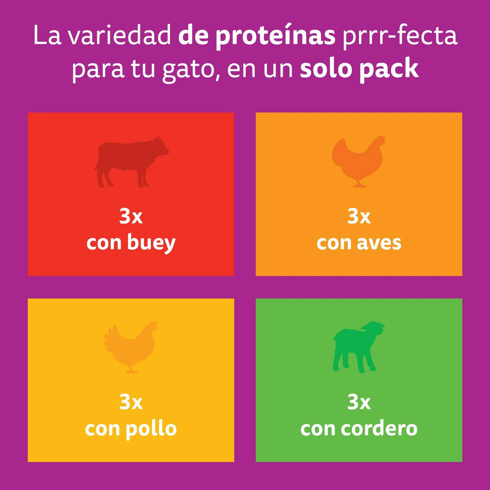 WHISKAS Duo Comida húmeda en Salsa Gatos Adultos Comb. Clásicas - 4 x 12 bolsitas x 85g