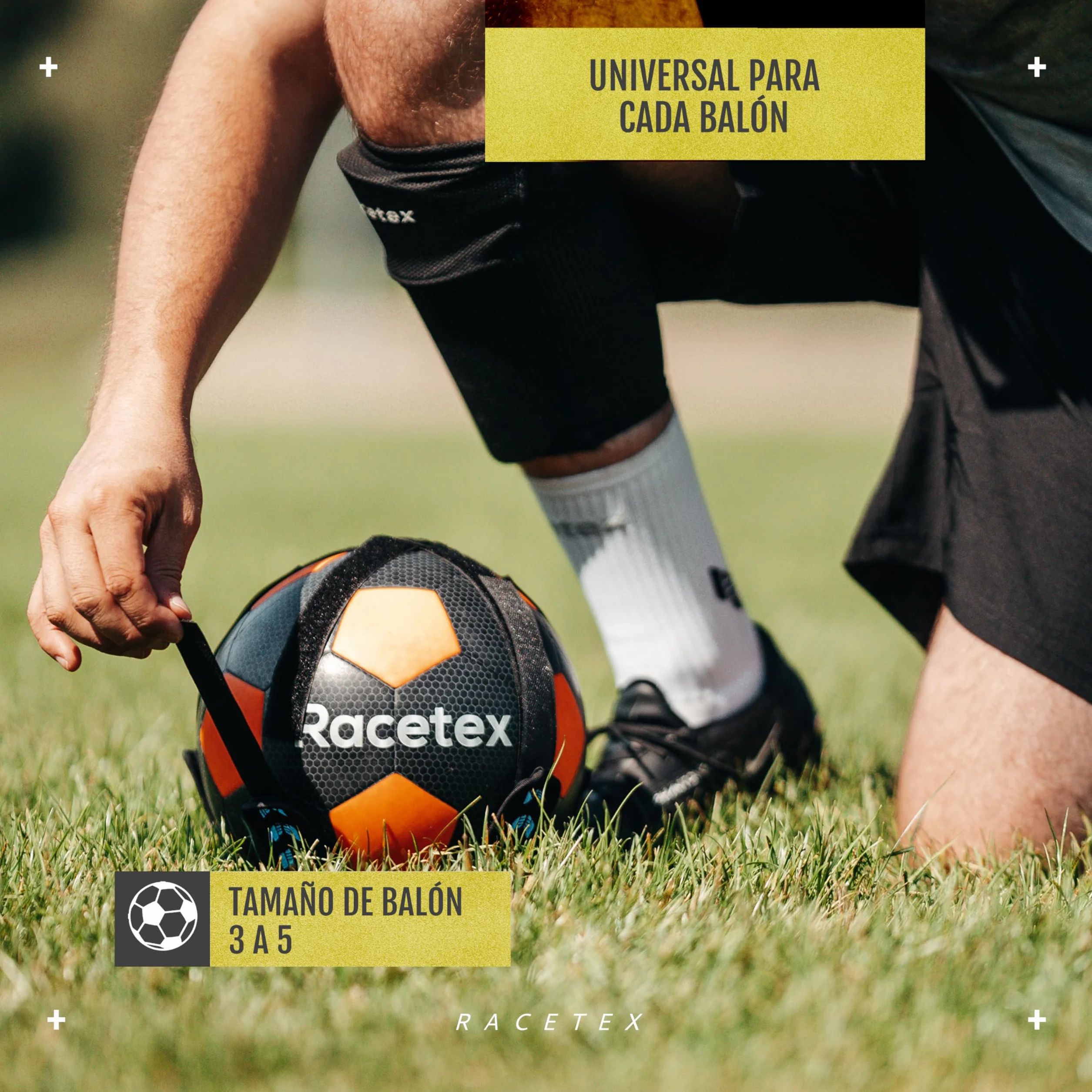 Racetex Cinturón Entrenamiento Niño Longitud Regulable Accesorios Fútbol para Futbolistas Regalo Entrenador Fútbol Niños Football Training Belt