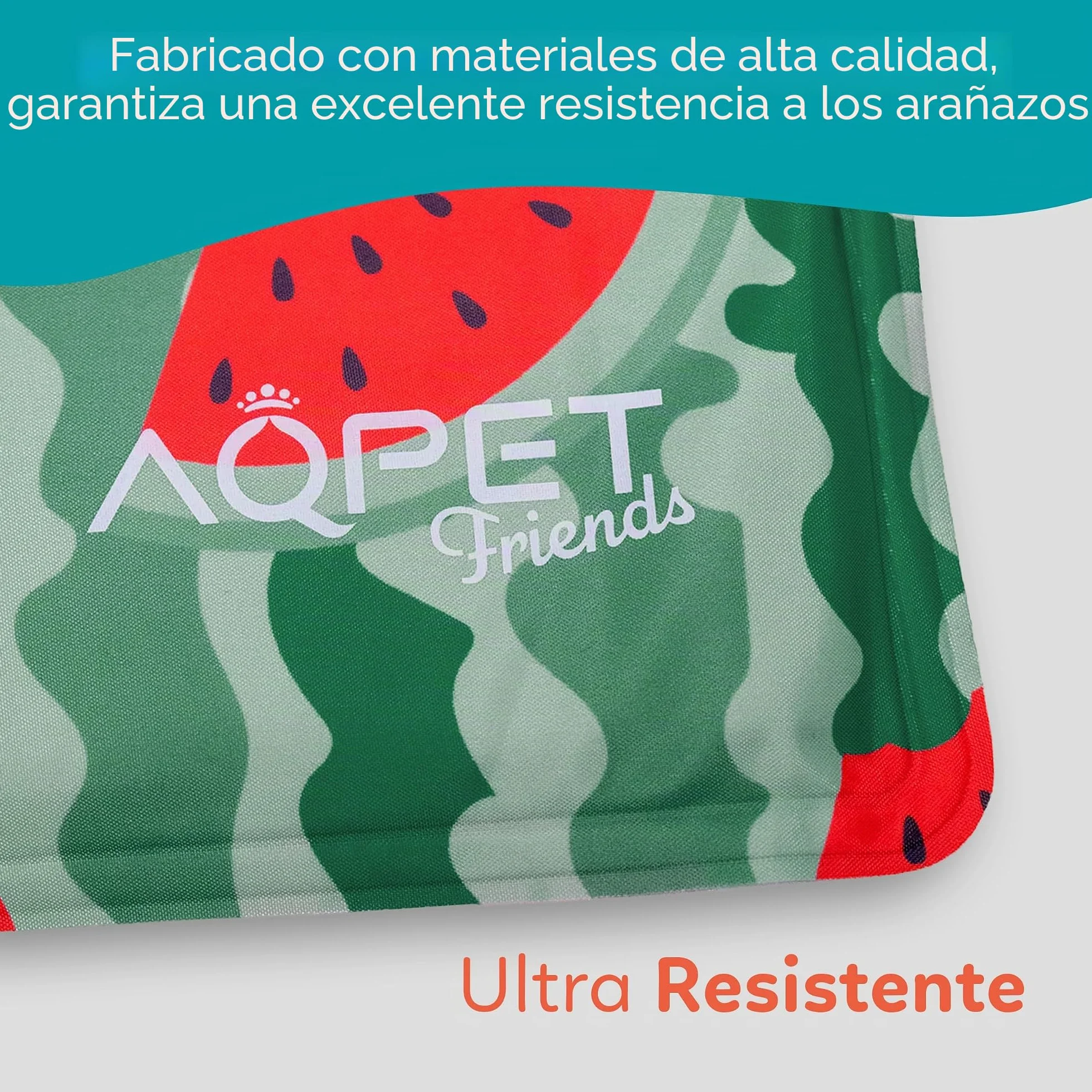 AQPET AqpetFriends - Alfombrilla refrigerante refrescante para Perros, Gatos y Animales, con diseño de Frutas, 60 x 50 cm