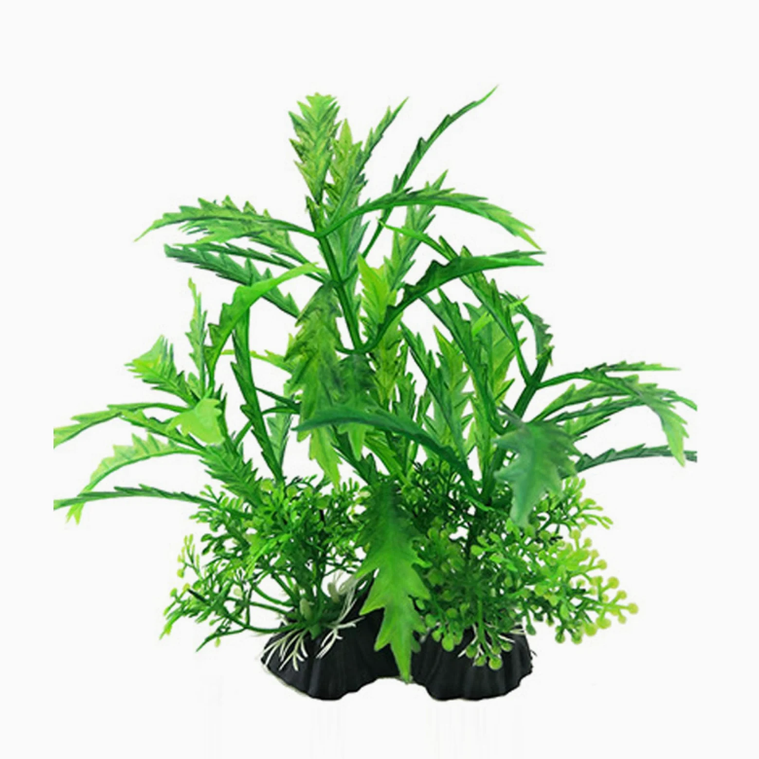 Césped Artificial de imitación Agua for Acuario, decoración subacuática, 3 Piezas