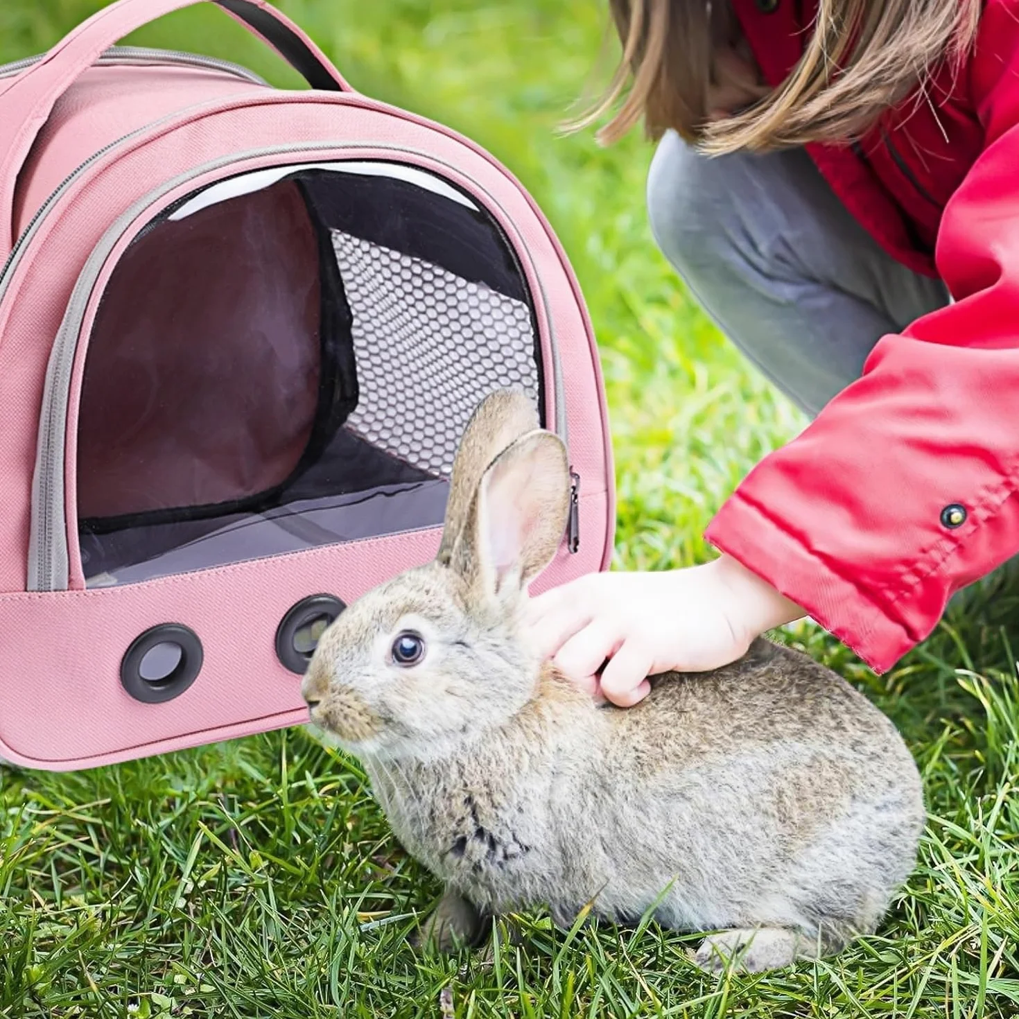 Pequeña bolsa de transporte para mascotas, bolsa de transporte para animales pequeños, caja de transporte para gatos, con correa para el hombro, bolsa de transporte para cobayas, bolsa de transporte