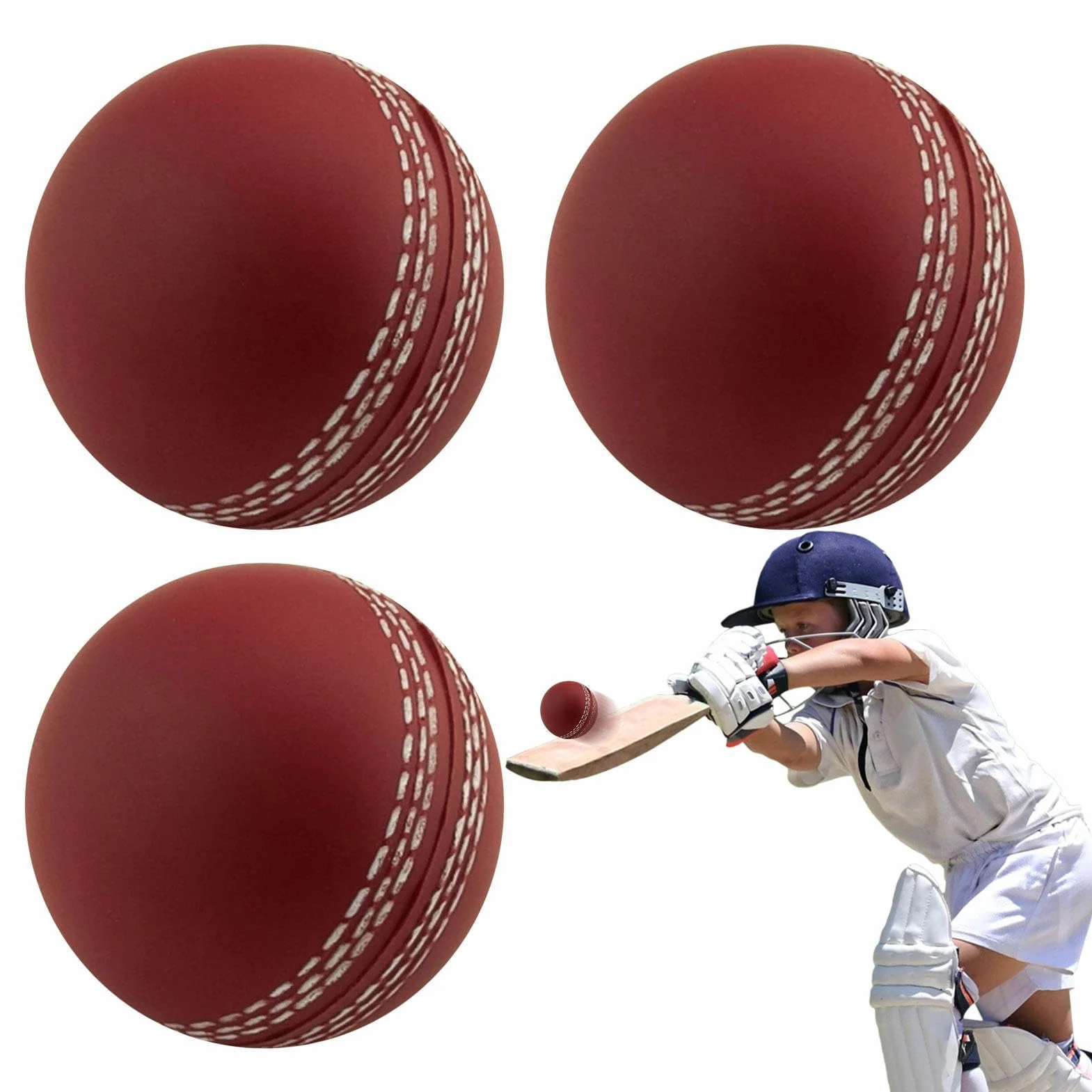 Viento Críquet Pelotas Entrenamiento Blandas para Interior y Exterior