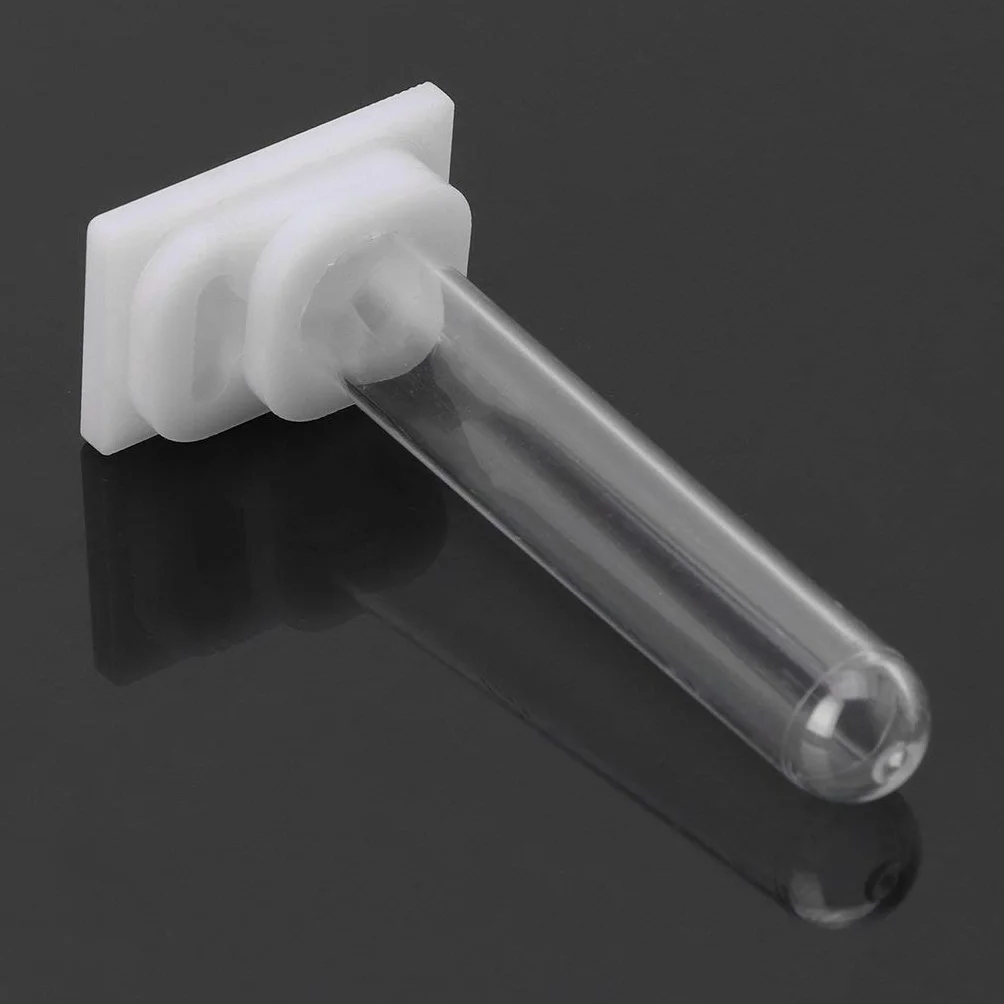 Dispensador de agua para hormigas, forma única de tubo, material acrílico, para colgar, uso interior, 3x2x6,5 cm, transparente, alimentado