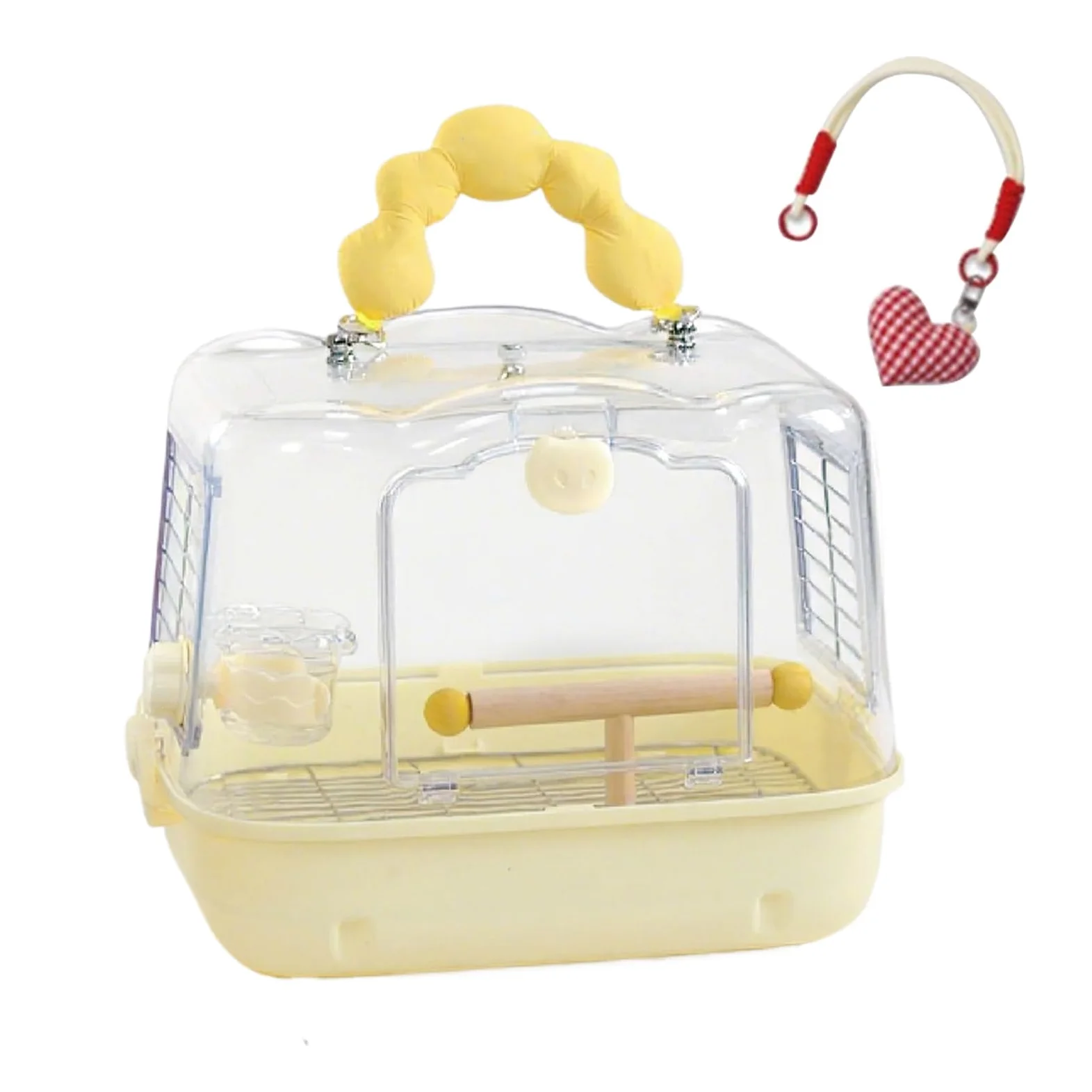 Jaula De Viaje Para Aves Bolsa De Transporte Transpirable Para Loros | Bolsa Para Transportar Aves Con Soporte para Paseos al Aire Libre y Aventuras de Ninfas Periquitos y Agapornis