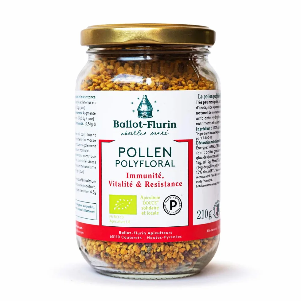 BALLOT-FLURIN-Pollen Polyfloral dynamisé-210g