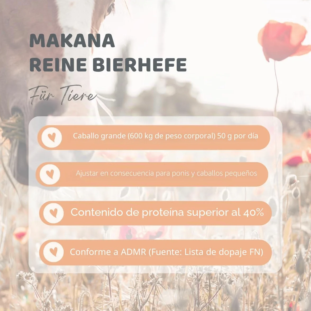 Makana Levadura de Cerveza Pura, 1 Bolsa de 1,5 kg