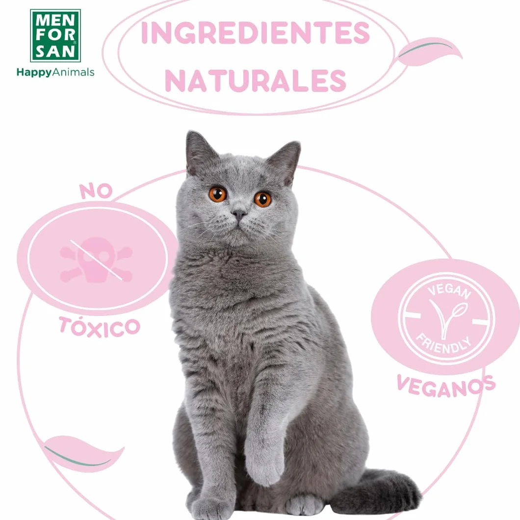 MENFORSAN Antiarañazos y antimordeduras 60ml, Producto educador Natural para Gatos