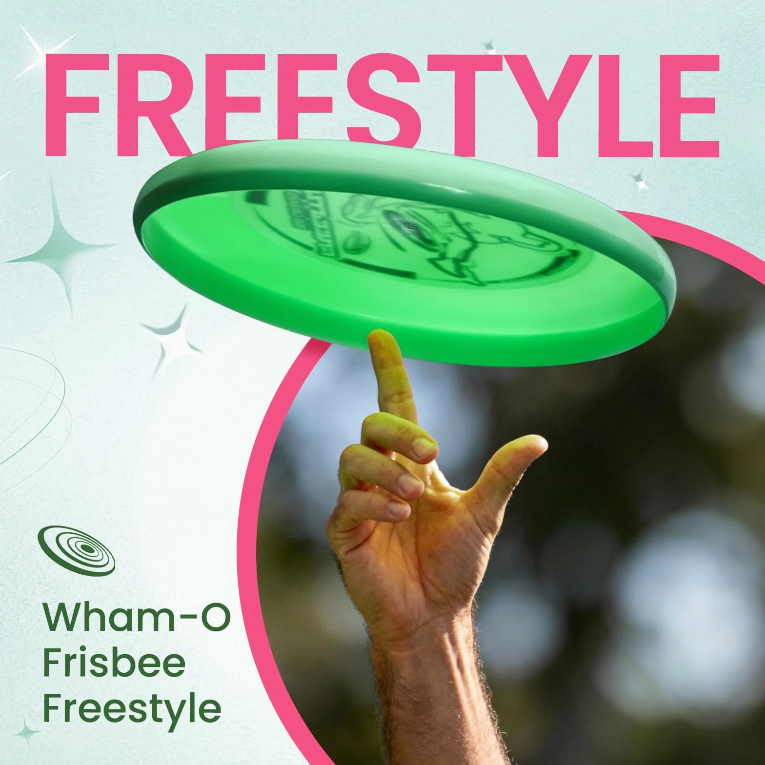 Wham-O Frisbee Freestyle Disc 160g 26.67cm PE Durable Flexible para Playa