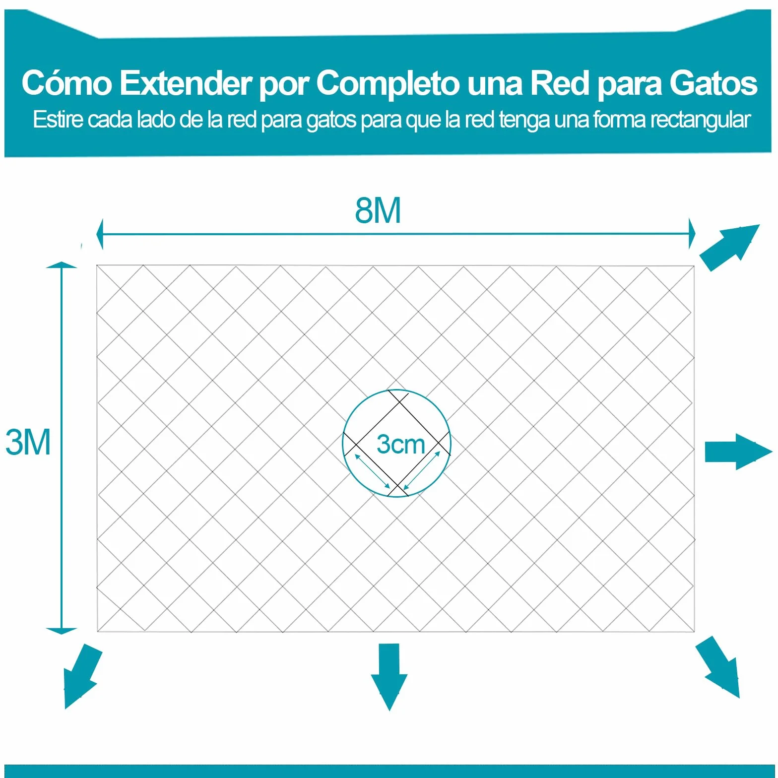 8x3m Red para Gatos Terraza de sin Taladro, Red Gatos Ventanas Seguridad Transparente para Redes Protección Malla Gatos para Balcones, Ventanas, Tragaluces y Puertas