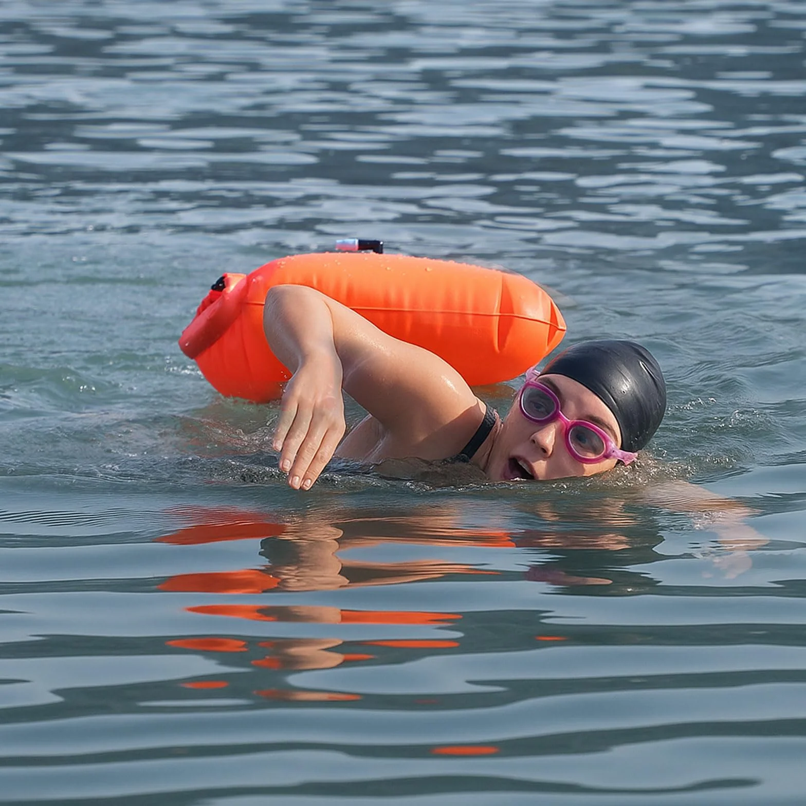Bolla Natación y Mochila Estanca 20L Boya Hinchable Impermeable para Aguas Abiertas Kayak Triatlón Surf Snorkel