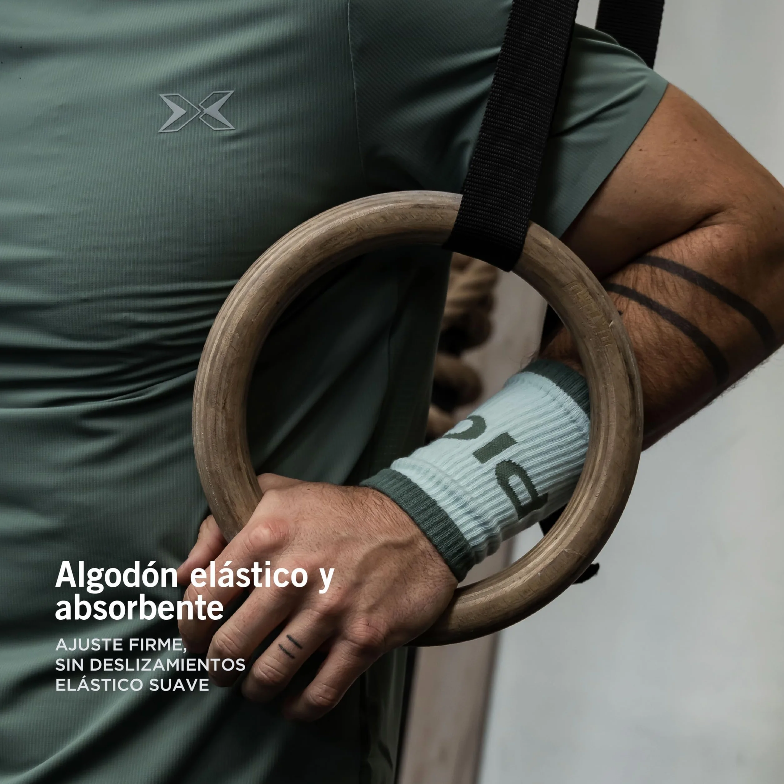 Muñequeras Deportivas de Algodón PICSIL Absorbentes Transpirables para Gimnasio Running Tenis