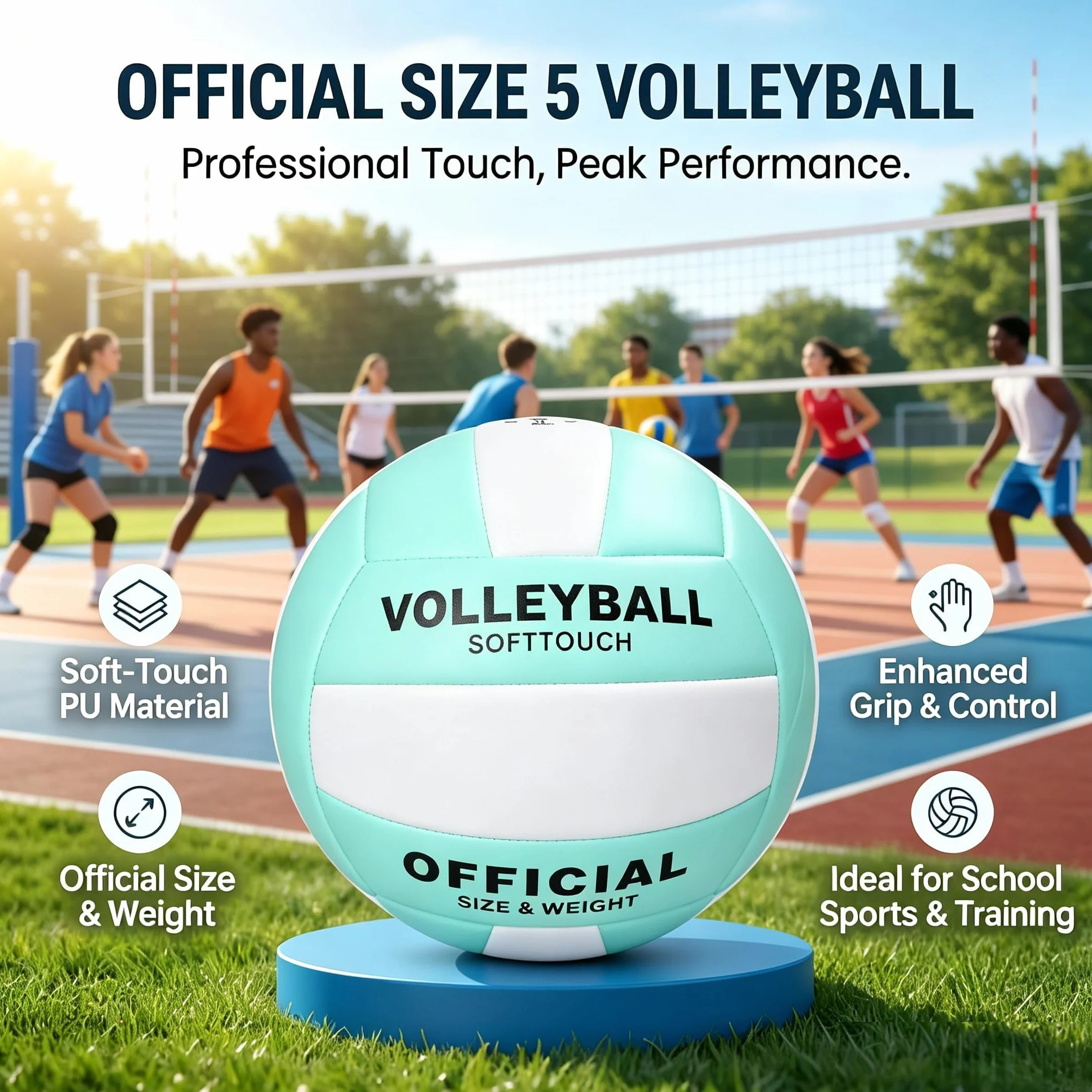 Pelota Voleibol Tacto Suave Voleibol De Playa con Bomba, Aguja y Bolsa