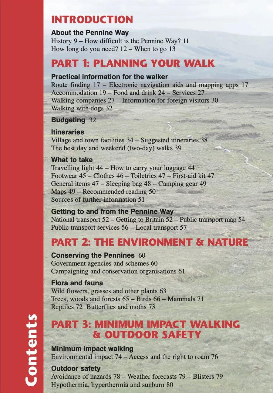Pennine Way Edale to Kirk Yetholm Trailblazer Guide Planning Places to Stay Eat