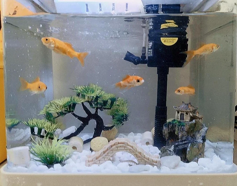 AWXZOM Aquarium Decor Plastic Plants