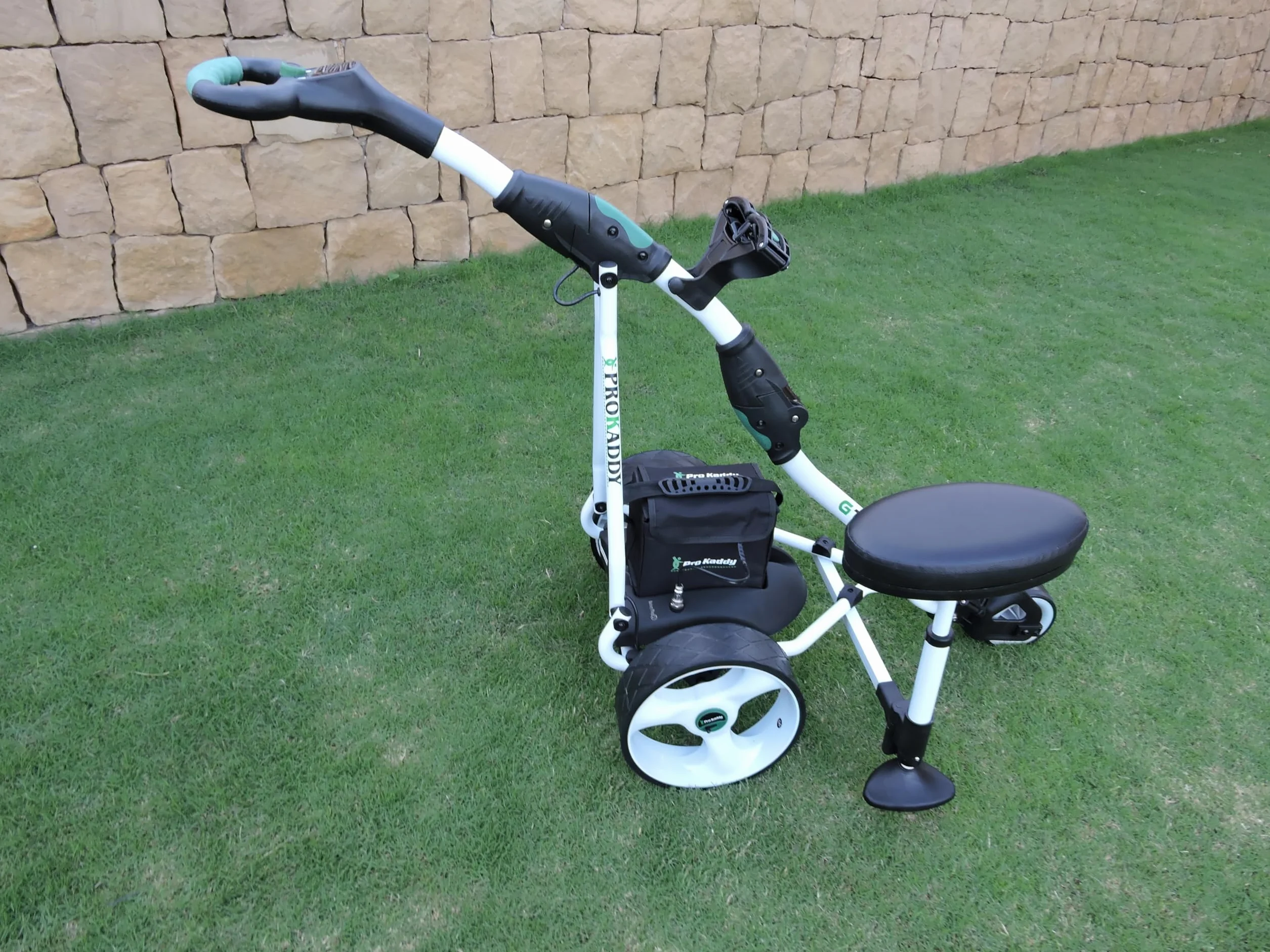Carro de Golf eléctrico D3GTX Blanco Asiento removible USB batería 33amp