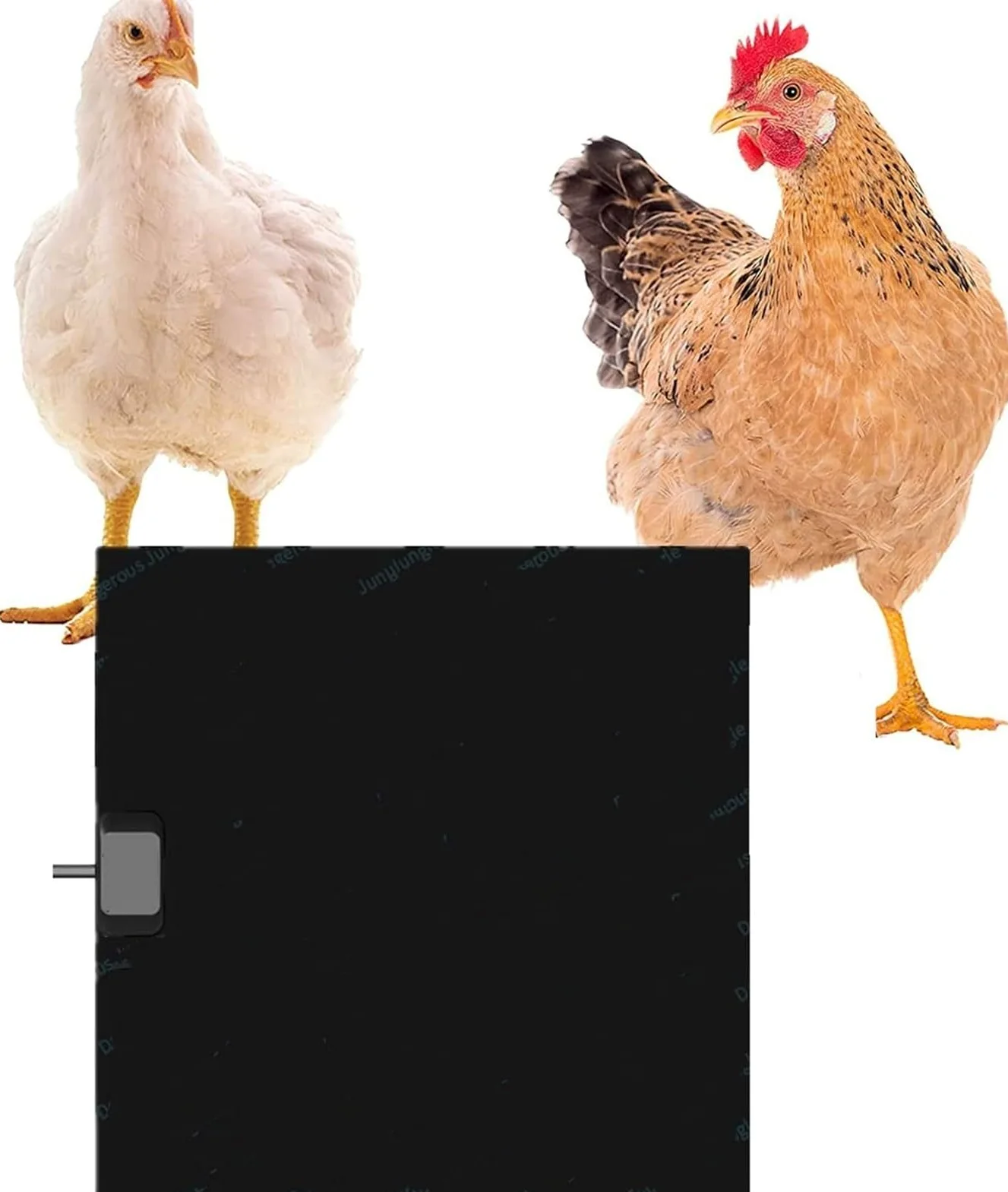 Estera calefactora for gallinero, calentador de panel plano de calor radiante de potencia ajustable, almohadilla calefactora for cama de mascotas for pollitos, gatitos, cachorros, peces y animales ( S