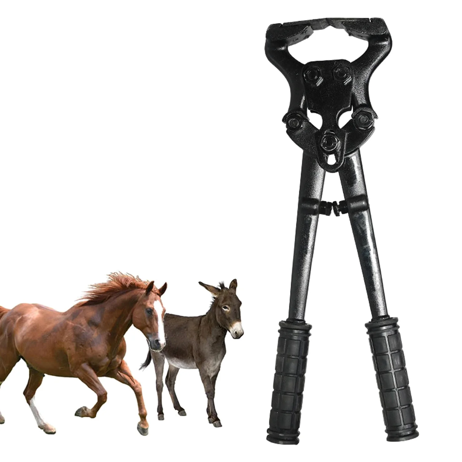 Farrier Tools, Alicates multifuncionales para Recortar pezuñas de 16", Recortadores de pezuñas Veterinarios Ajustables para Cabras, ovejas, Cerdos, Ganado Vacuno y Caballos