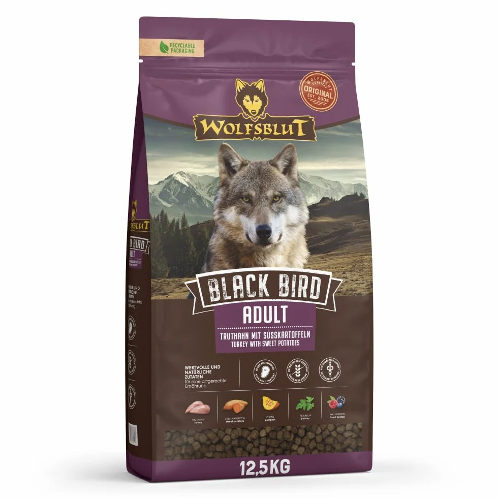 Wolfsblut Black Bird Alimento para Perros Adultos 12,5 kg