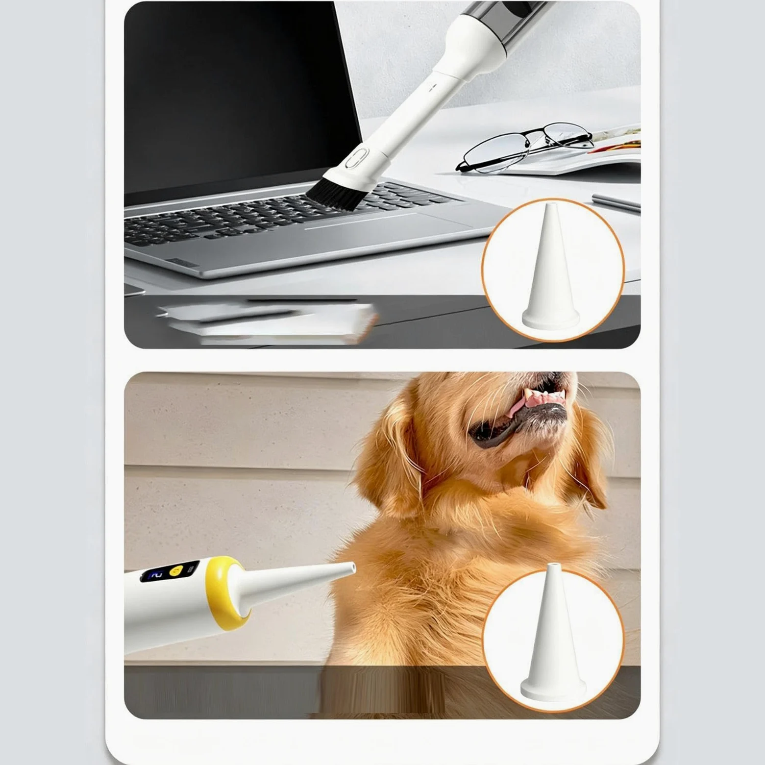 Aspirador de Peluquería Canina Multifuncional Práctico Limpiador Quitapelos | Aspirador de Peluquería para Mascotas para Pelo Cepillado Coche Hogar Oficina Dormitorio Sala
