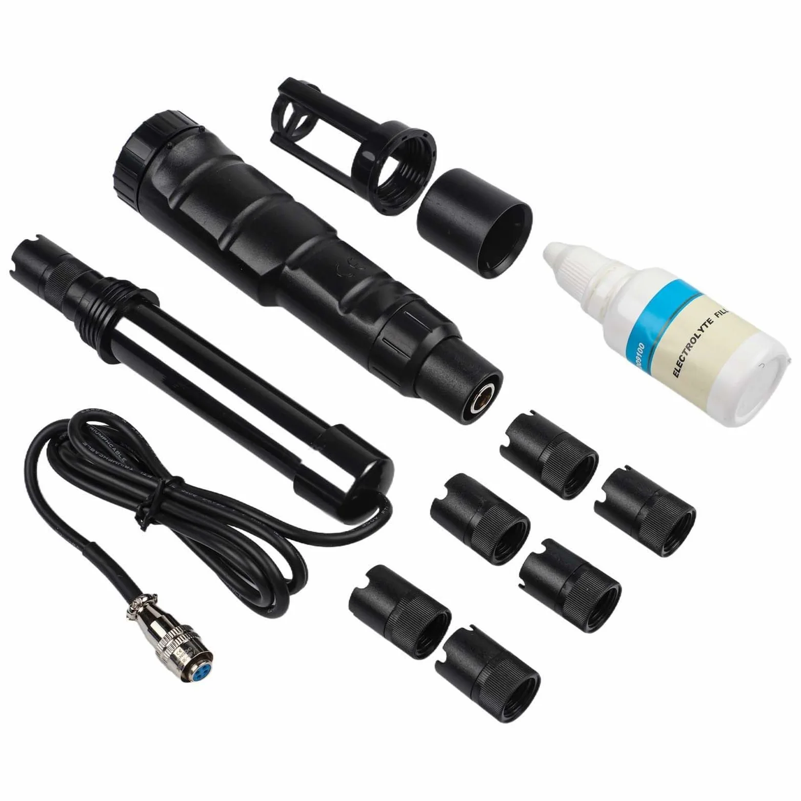 Medidor digital de oxígeno disuelto, 0.0-30.0 mg/L DO Tester con ATC, pantalla retroiluminada Medidor de concentración de oxígeno disuelto para acuicultura, tratamiento de aguas residuales, piscinas y