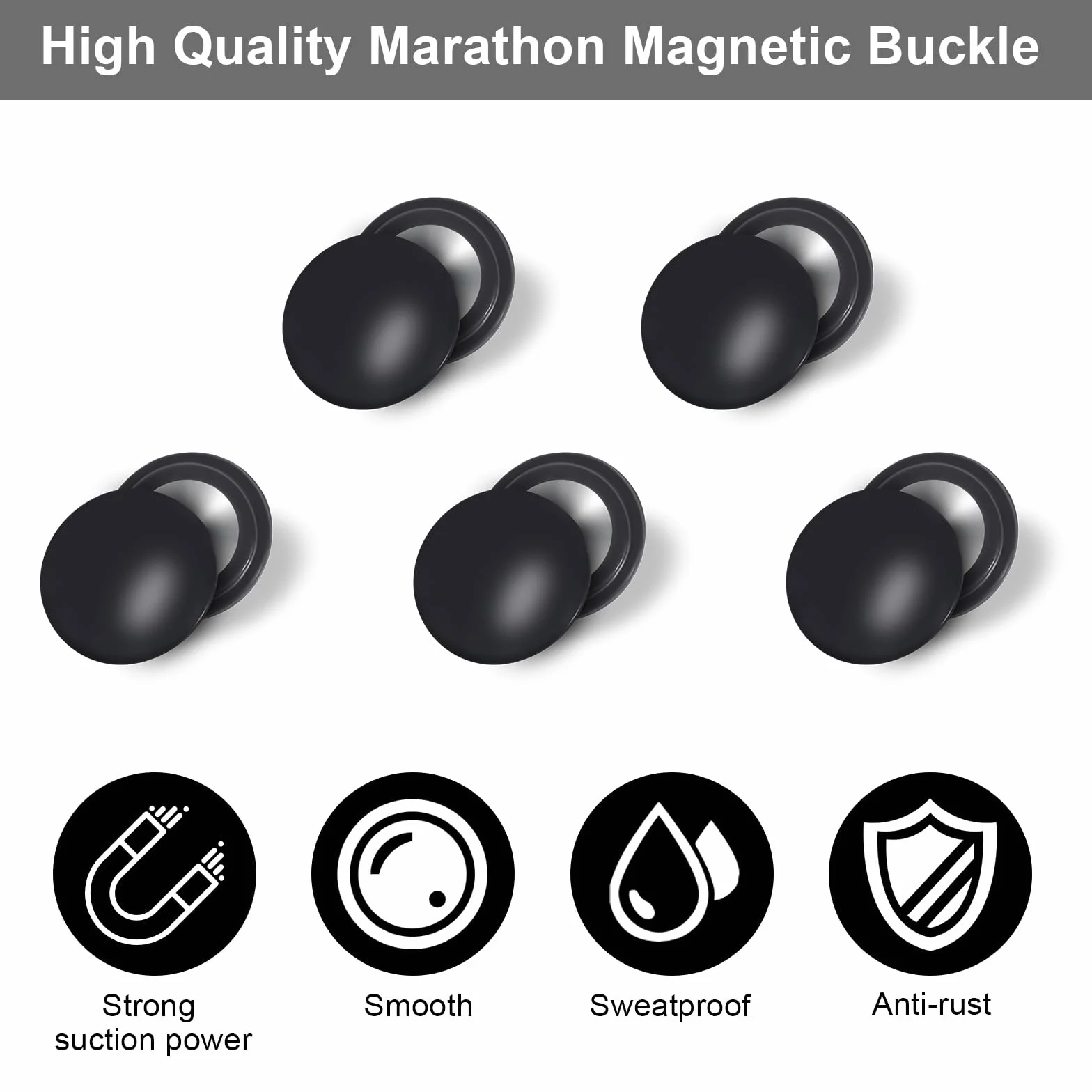 Soporte para Números de Inicio Magnético 10 PCS Maratón