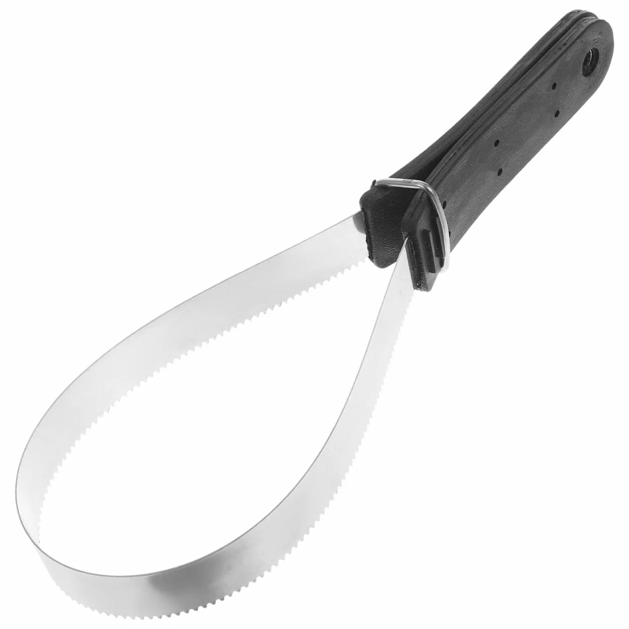 SUPVOX Cepillo De Pelo De Caballo De Acero Inoxidable Con Mango De Plástico Herramienta De Aseo Raspador Para Caballos Y Ideal Para Eliminar Pelo Suelto 11.8X3.7X0.6 Pulgadas