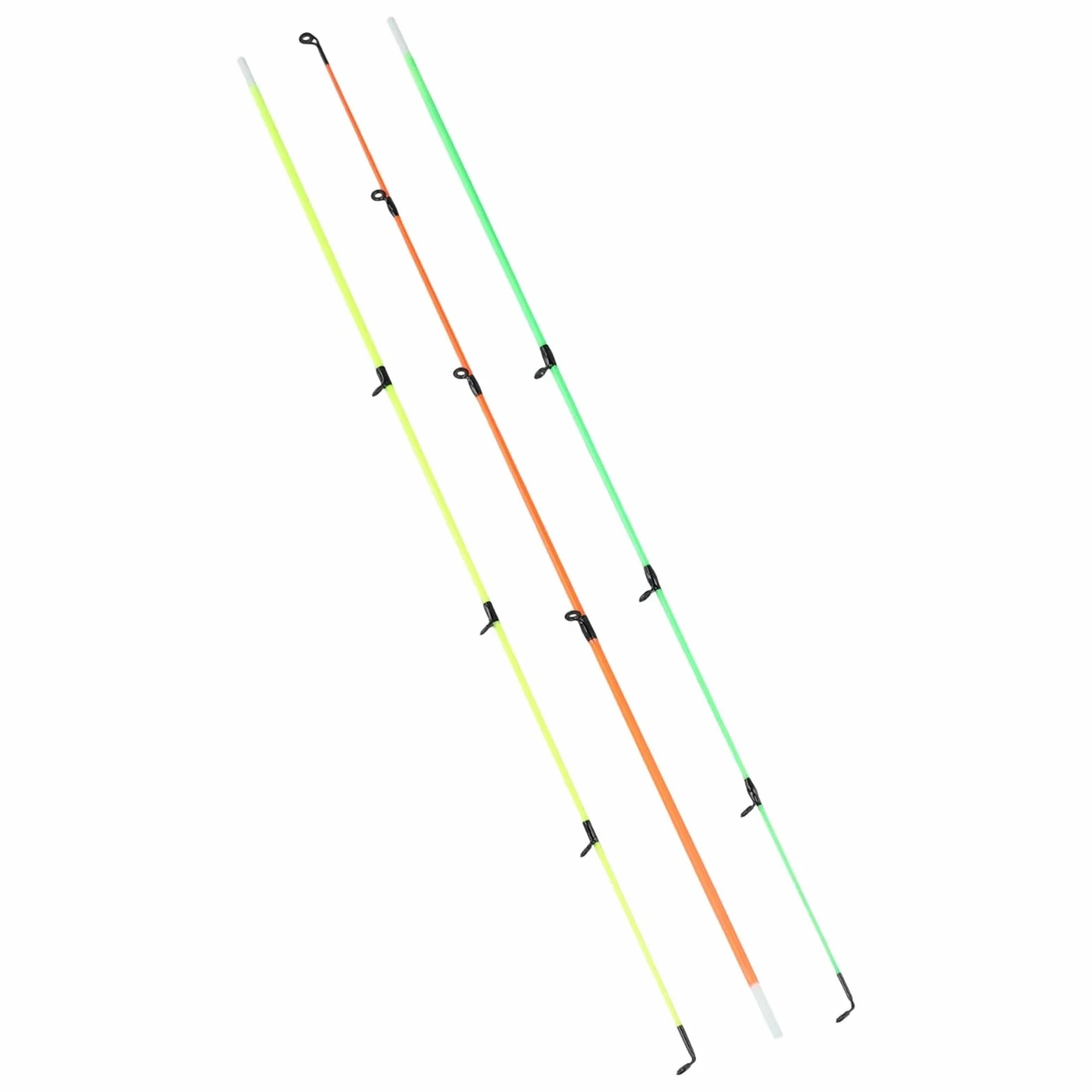 Puntas de repuesto de fibra de vidrio para pesca de carpa, secciones superiores extra duras de acción rápida, juego de puntas de carcaj