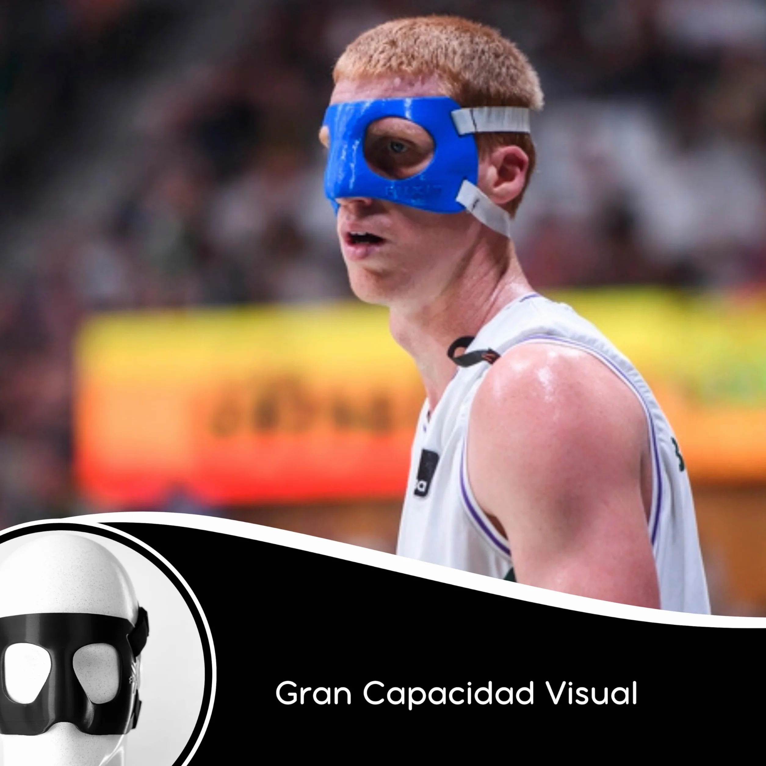 Máscara Protección de Nariz 3D Deportiva Facial Protectora para fútbol, Baloncesto, Voleibol