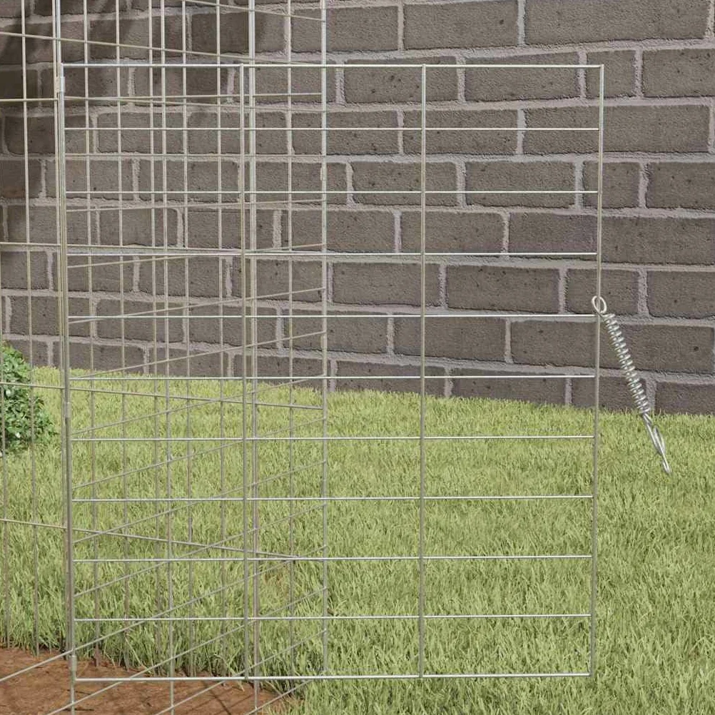 Jaula para conejos (200 x 78 x 78 cm, acero galvanizado, jaula de recinto para conejos, animales pequeños -B