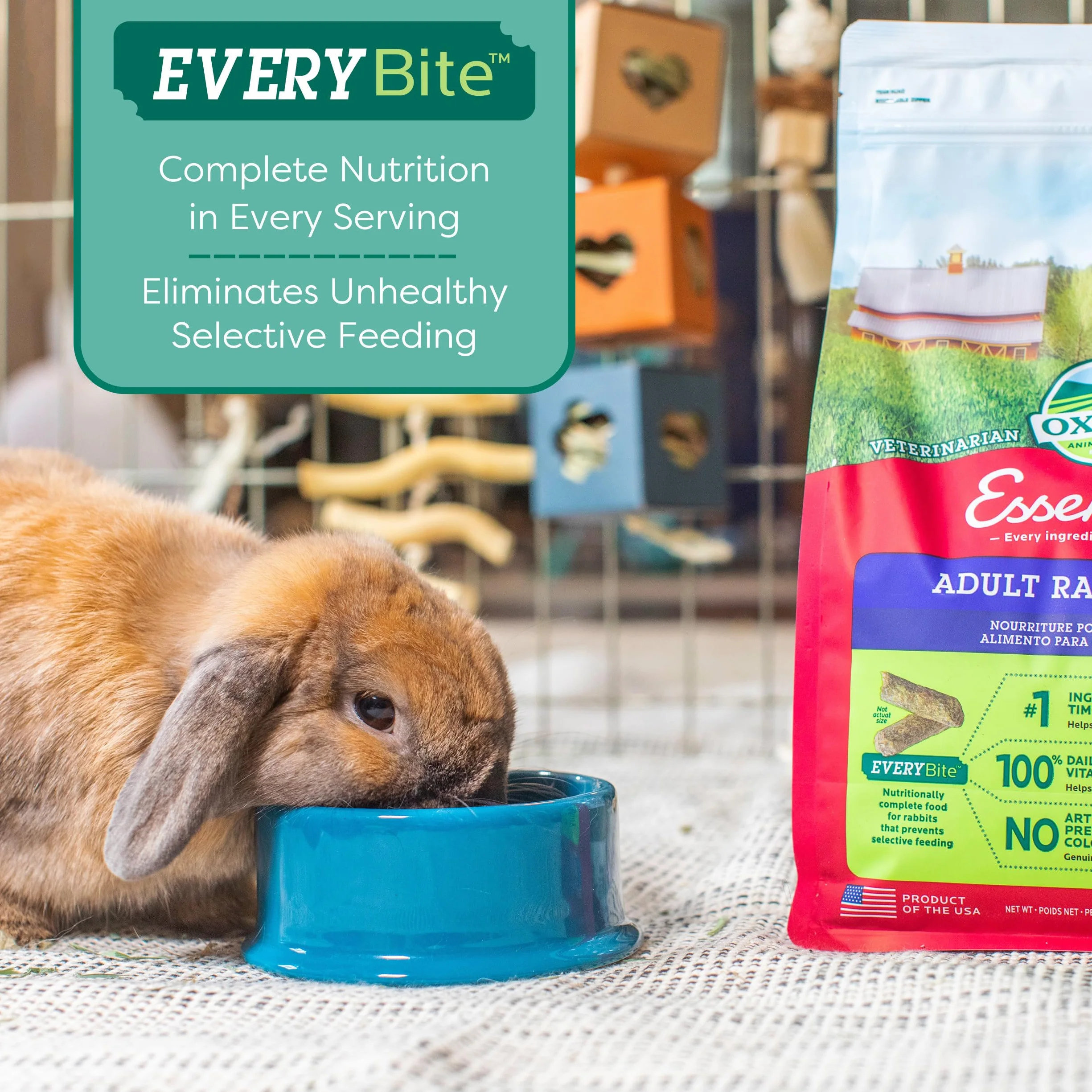 Oxbow Bunny Basics Alimento Timothy Pellet Alto en Fibra para Conejos - 2,25 kg