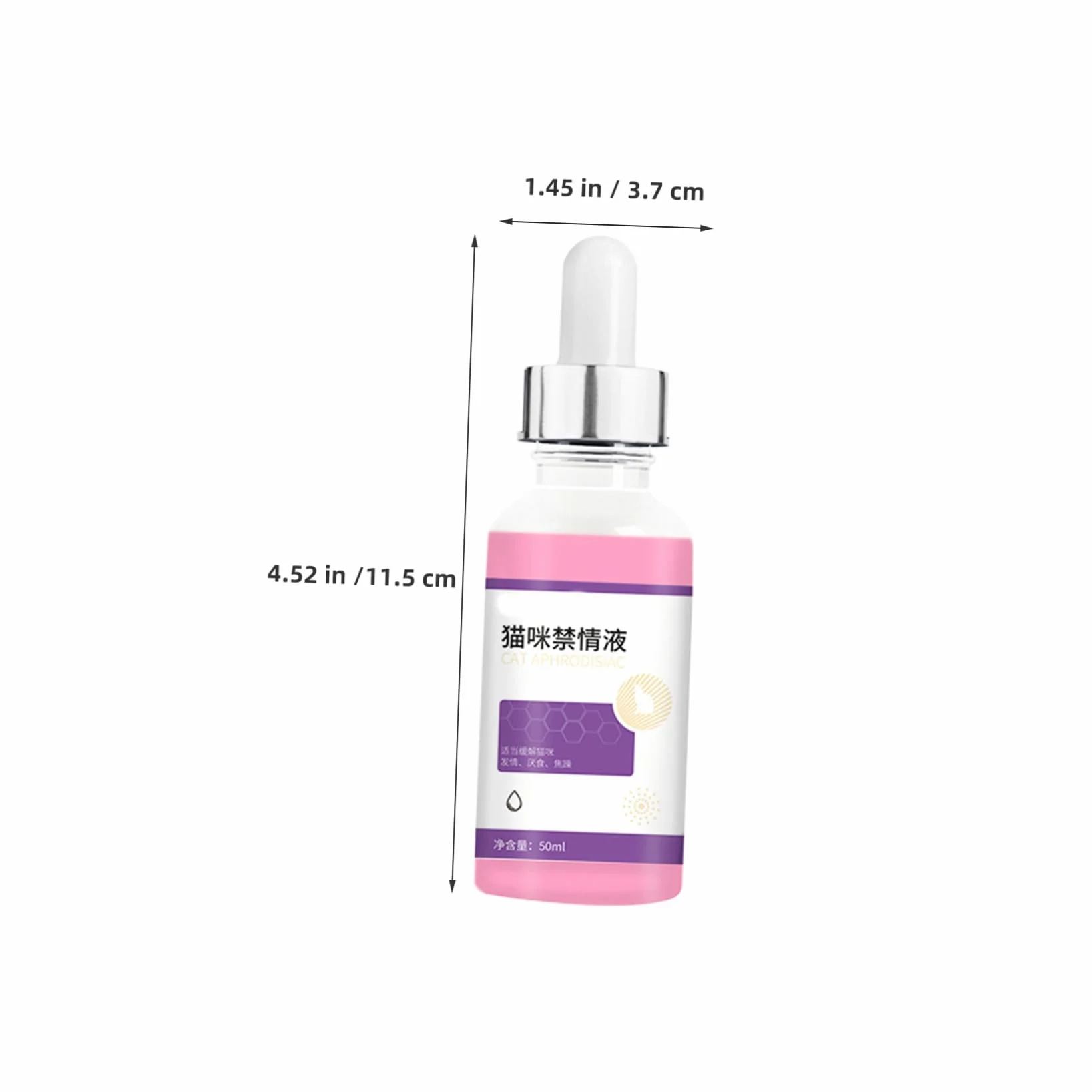 Líquido de Control para Gatitos y Gatos 50Ml Reduce Aullidos Celo Accesorio Cómodo y Duradero para Doméstico