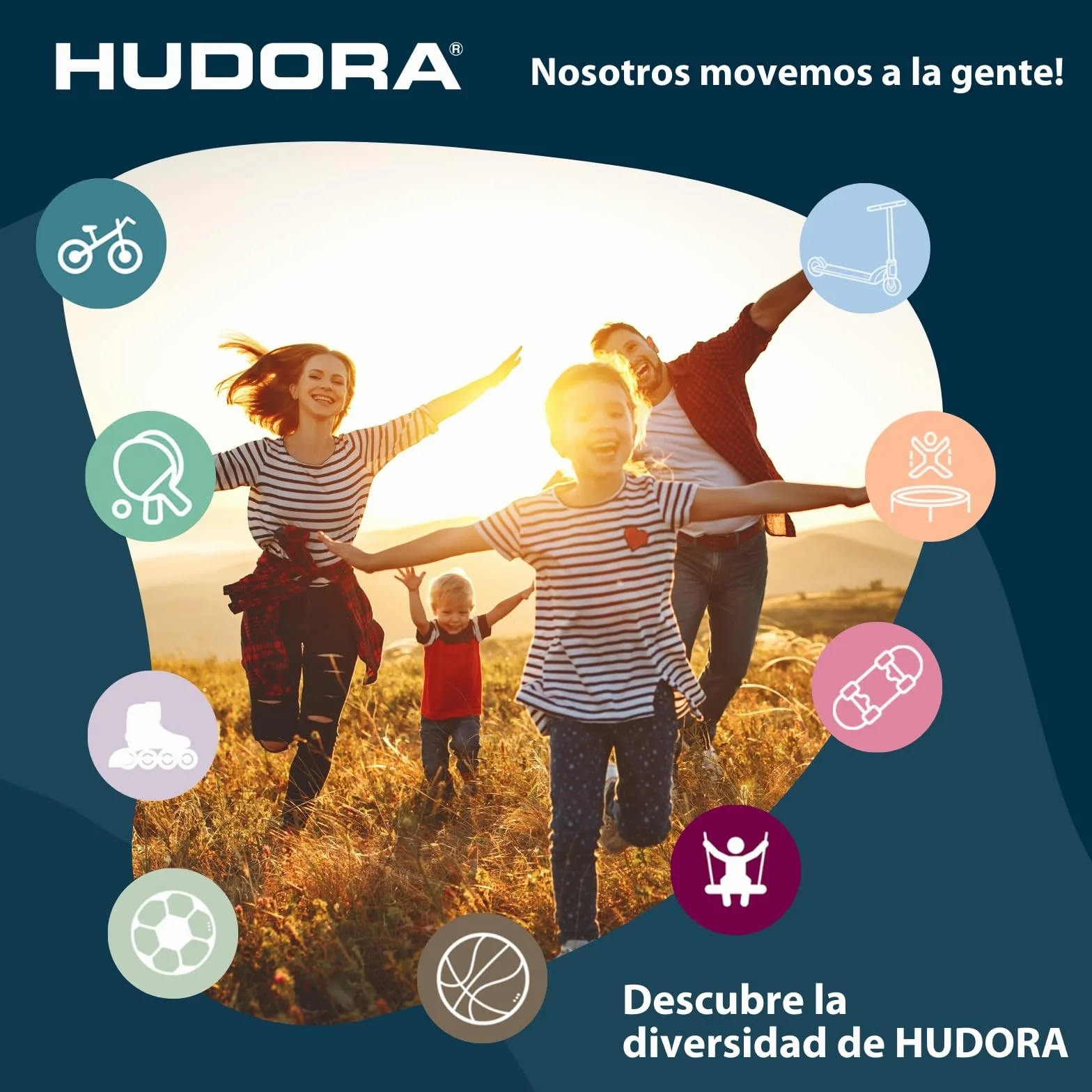 Hudora Hornet 180 Football Goal Outdoor Weatherproof with Removable Net & Reinforced Shot Holes