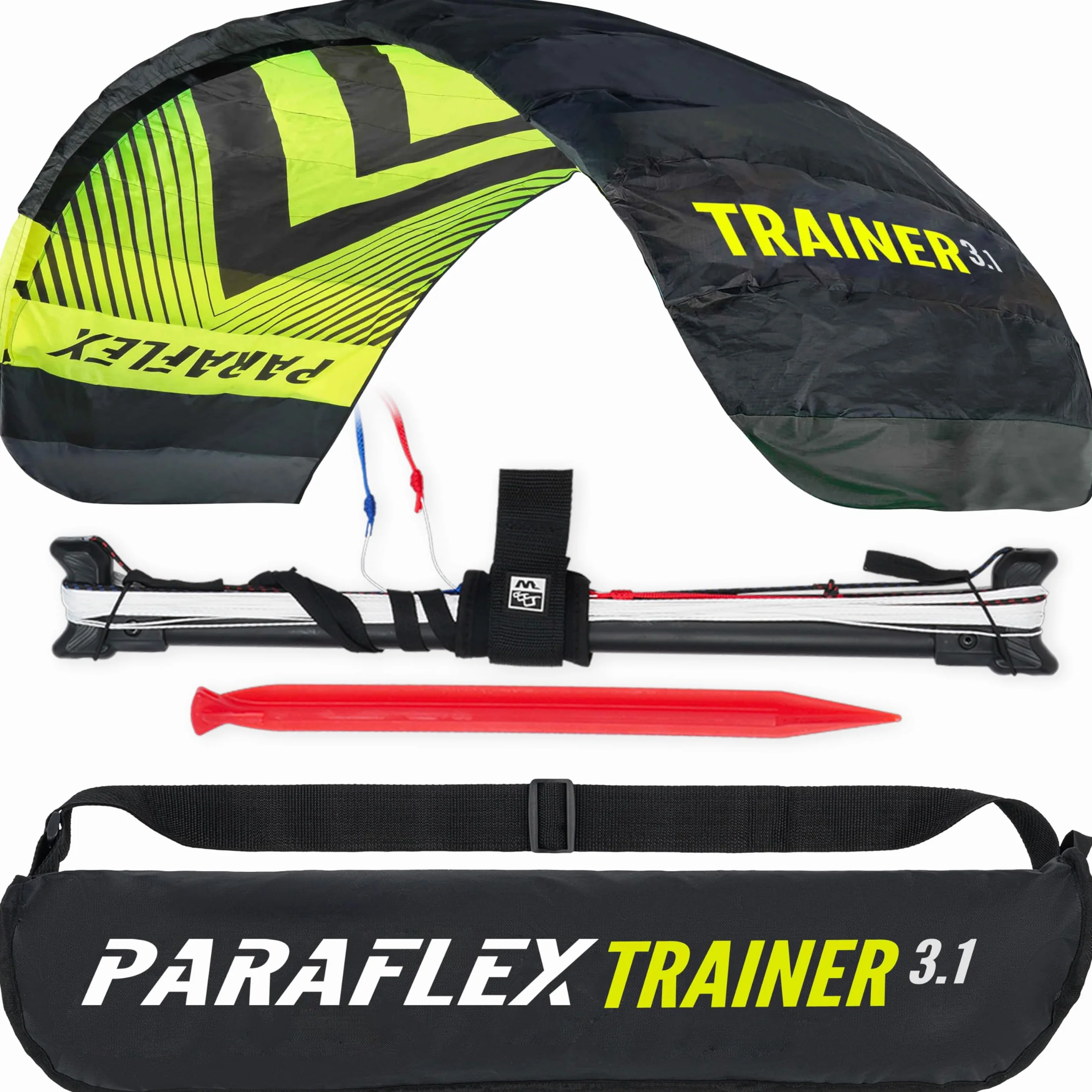 Wolkenstürmer Paraflex Trainer 3.1 Action Kite 3 Line Mat Mountainboarding