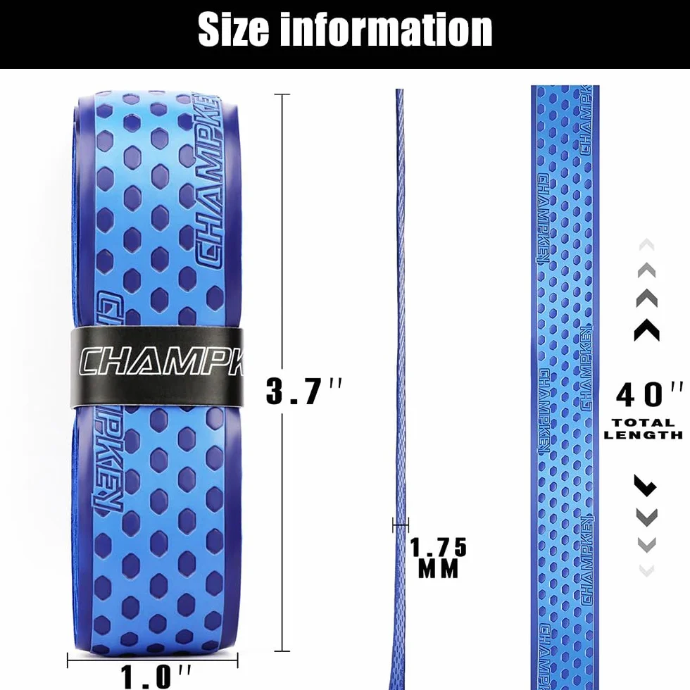 DONGKER cintas de agarre de béisbol 1,75 mm suaves absorbentes de golpes para bate