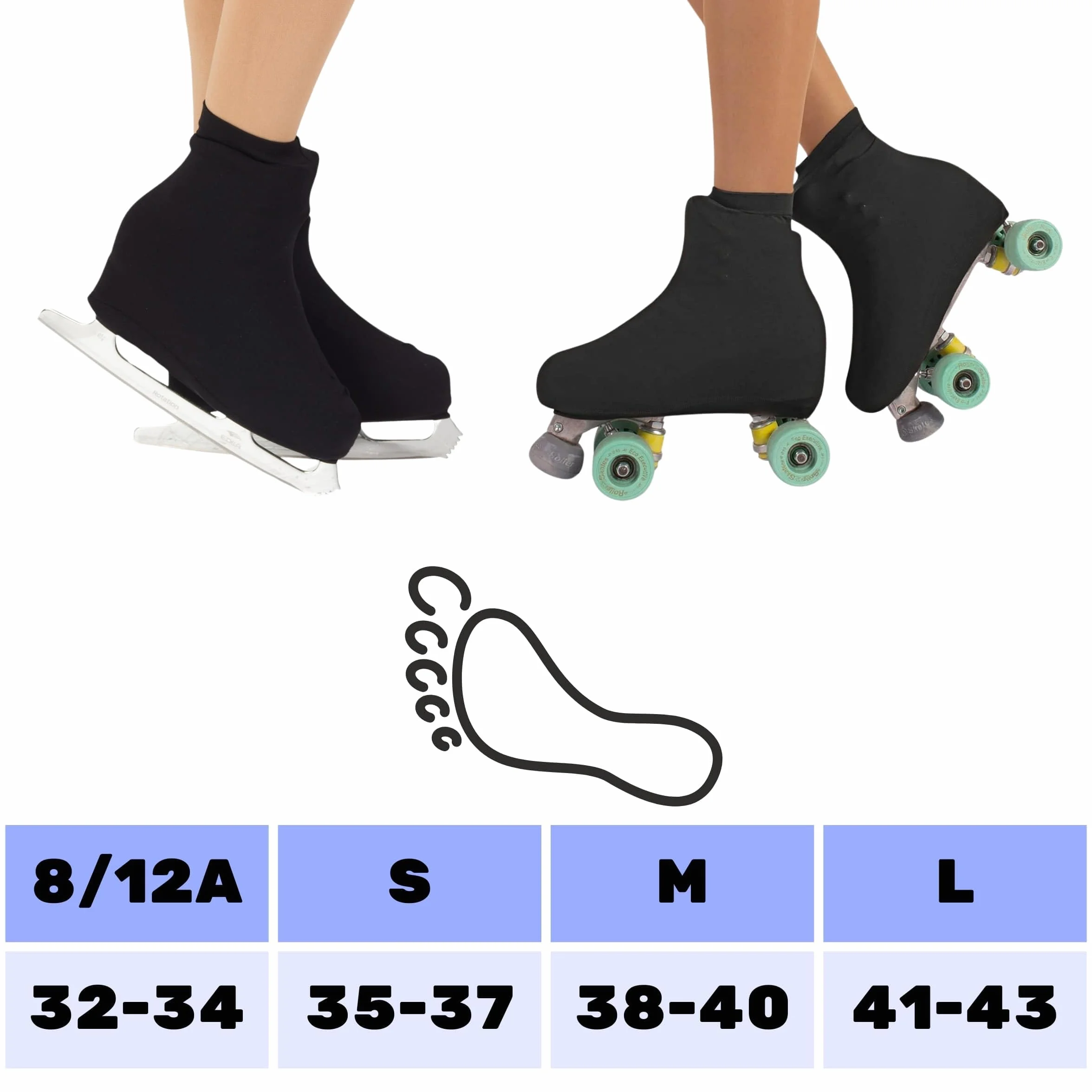 Cubrepatines de patinaje artístico para patines de ruedas y hielo - Fabricado en Italia