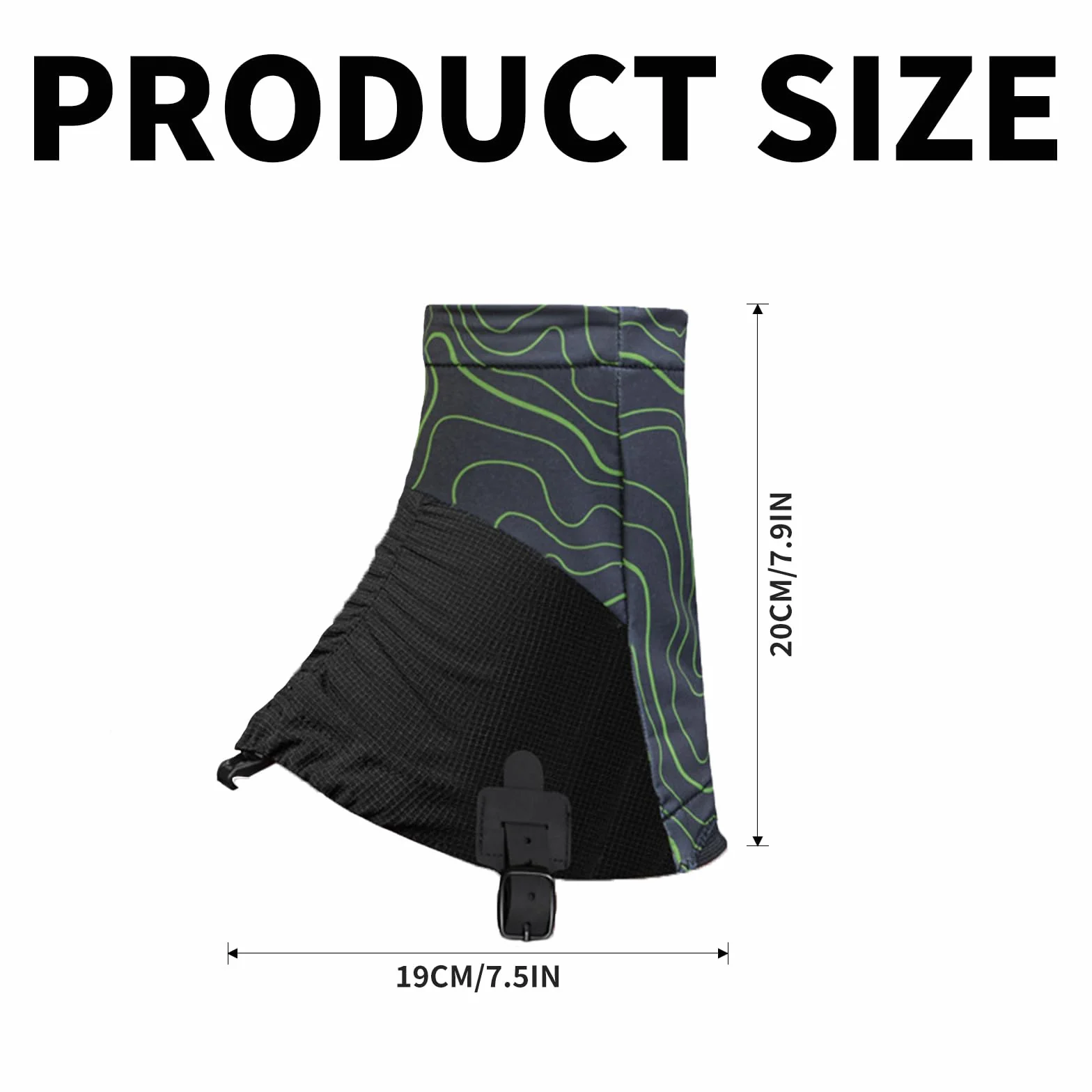 Polainas Trail Low Gaiters impermeables transpirables running senderismo ajuste seguro antideslizante