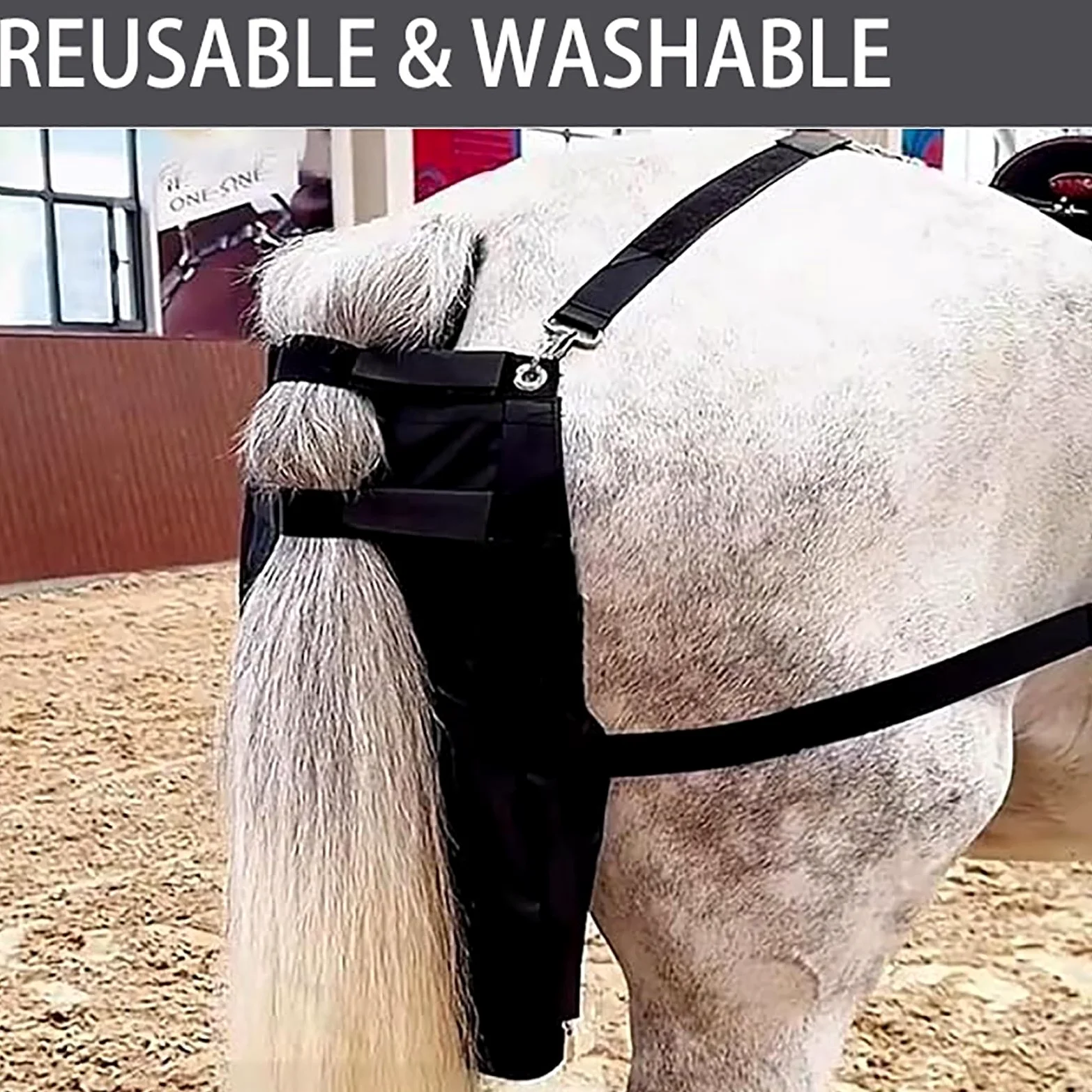 Bolsa recolectora de pañales for caballos y excrementos de caballo for carruajes de calle, bolsas for estiércol de caballo for áreas escénicas de equitación, bolsa recolectora ajustable for almacenami