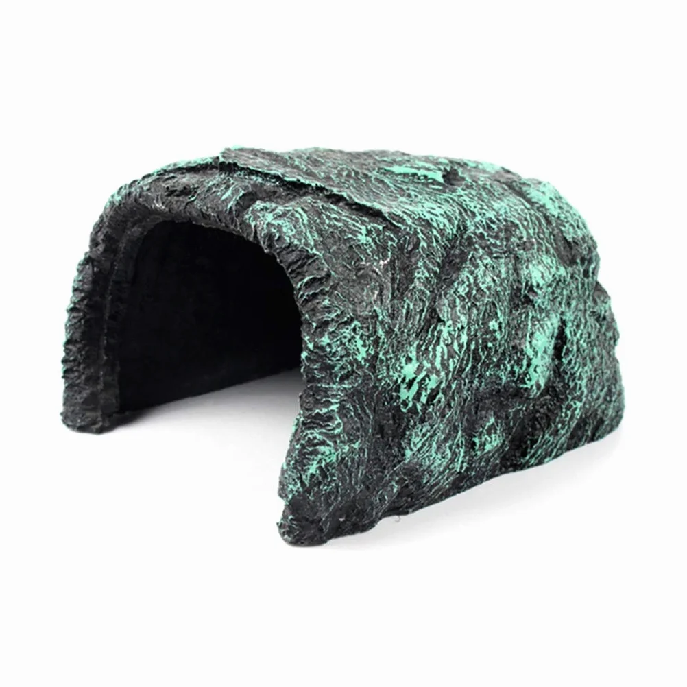 Escondite de Reptiles de Piedra, Caja Cueva de Reptiles, decoración de Esquina de hábitat, escondites de Tortugas, Serpientes y lagartos, Accesorios para Cajas de Reptiles, Adornos
