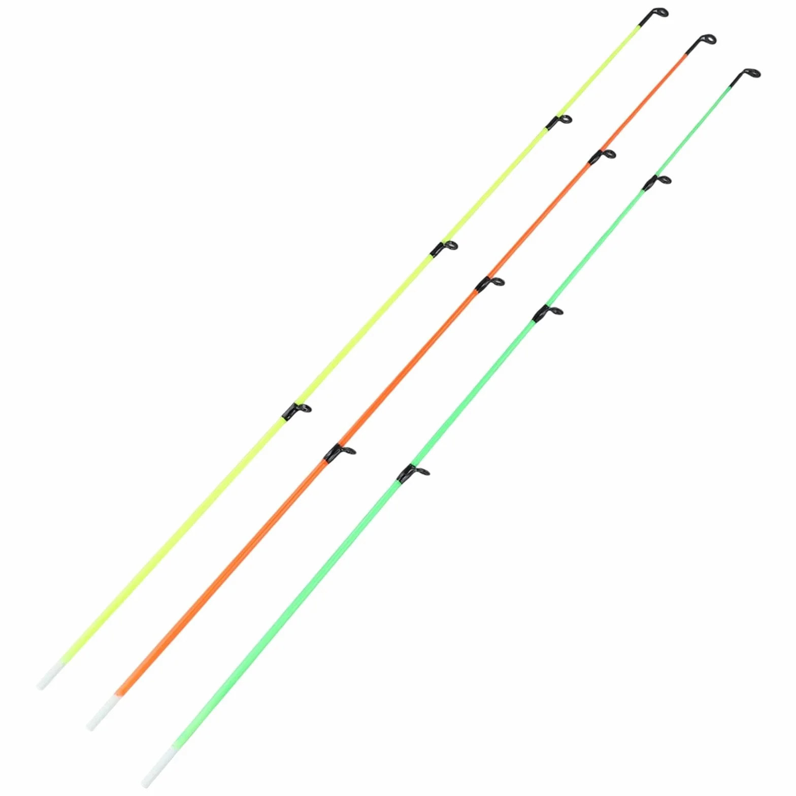 Puntas de repuesto de fibra de vidrio para pesca de carpa, secciones superiores extra duras de acción rápida, juego de puntas de carcaj