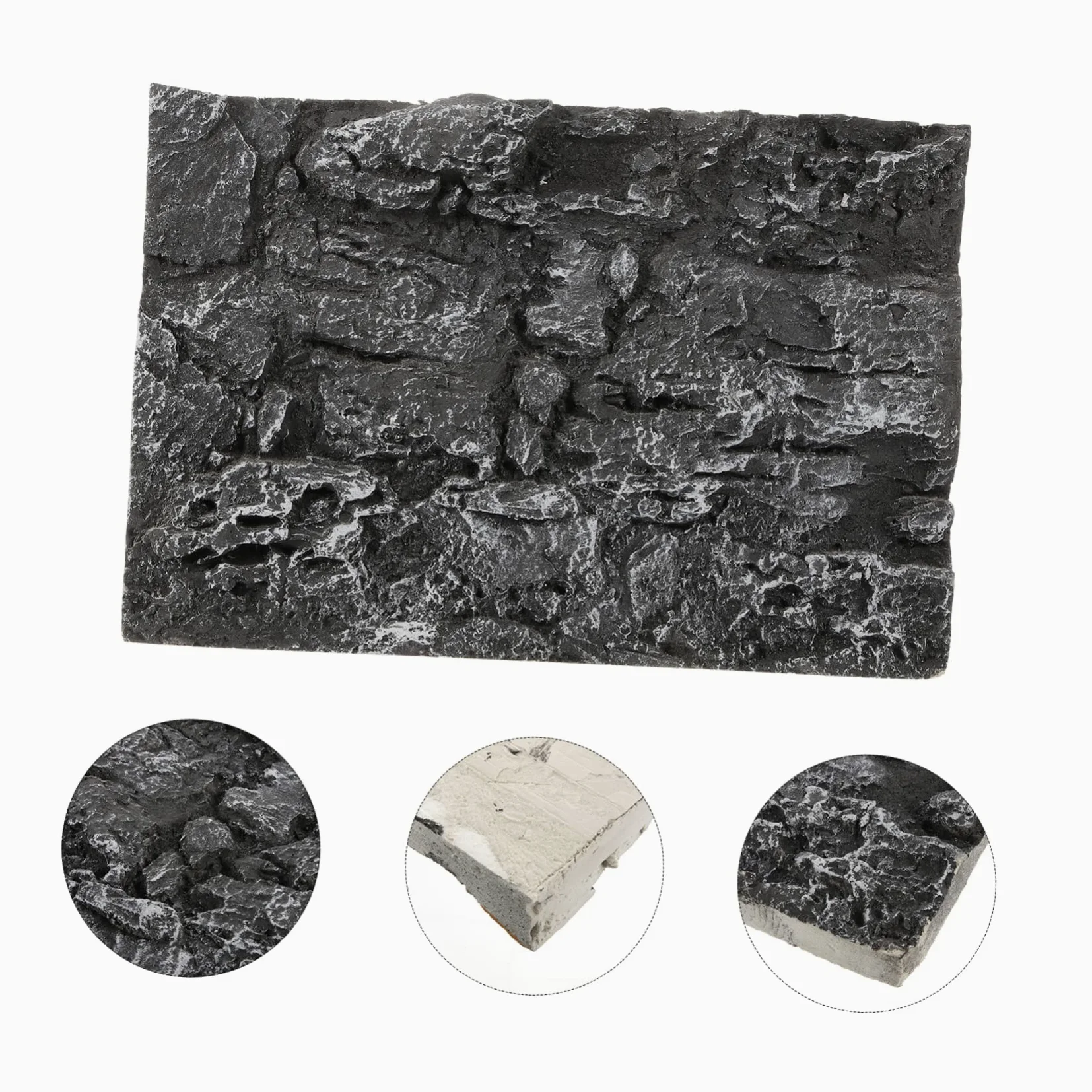 Didiseaon Corteza De Corcho para Belenes 10 Piezas Losa De De Fondo Reptiloil Fondos De Acuario Fondo del Acuario Decoraciones De Peceras Fondo De De Reptil Fondo De Terrario Se Aferra 3D PU Tanque