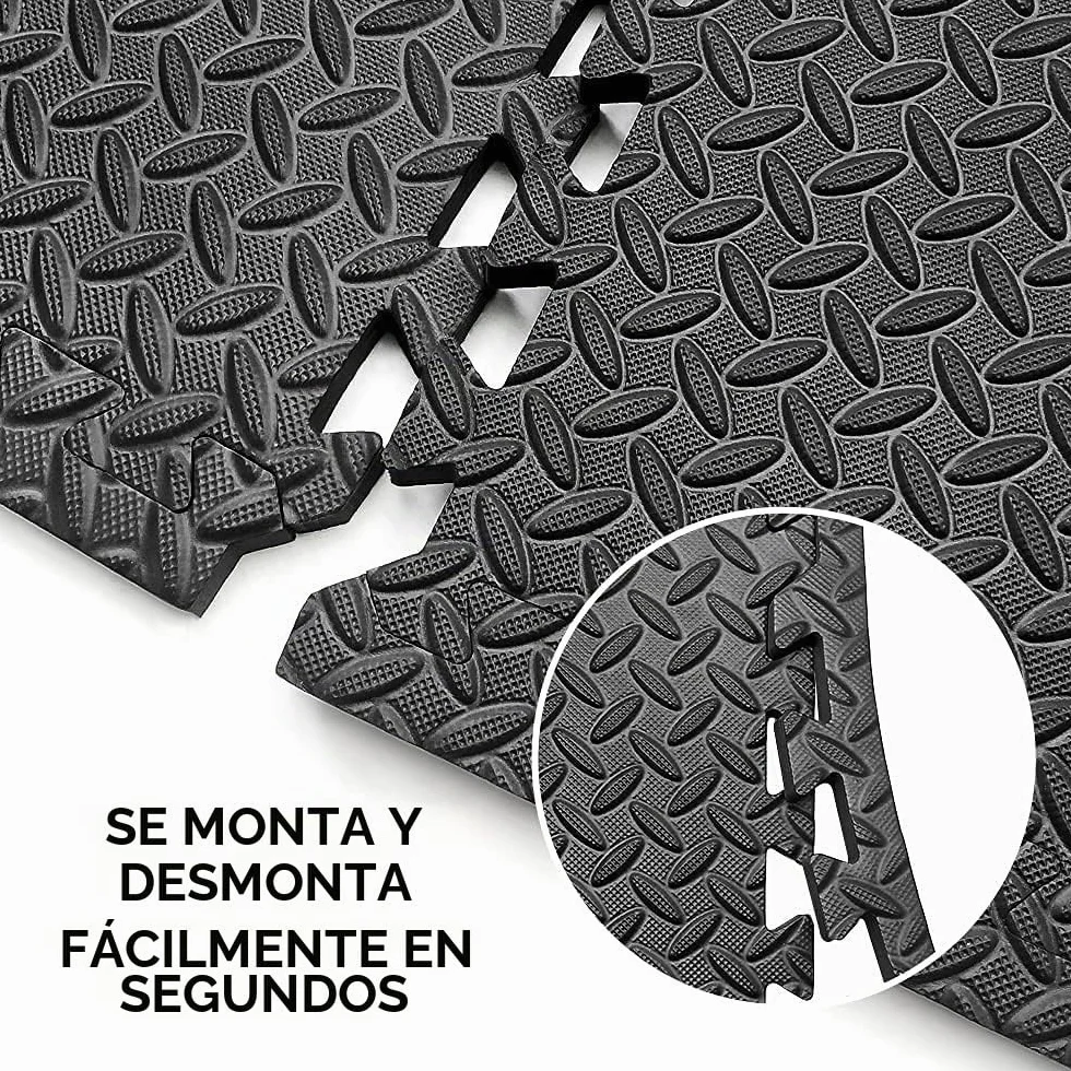 PROIRON Estera Protectora de Suelo EVA Antideslizante para Gimnasio Fitness