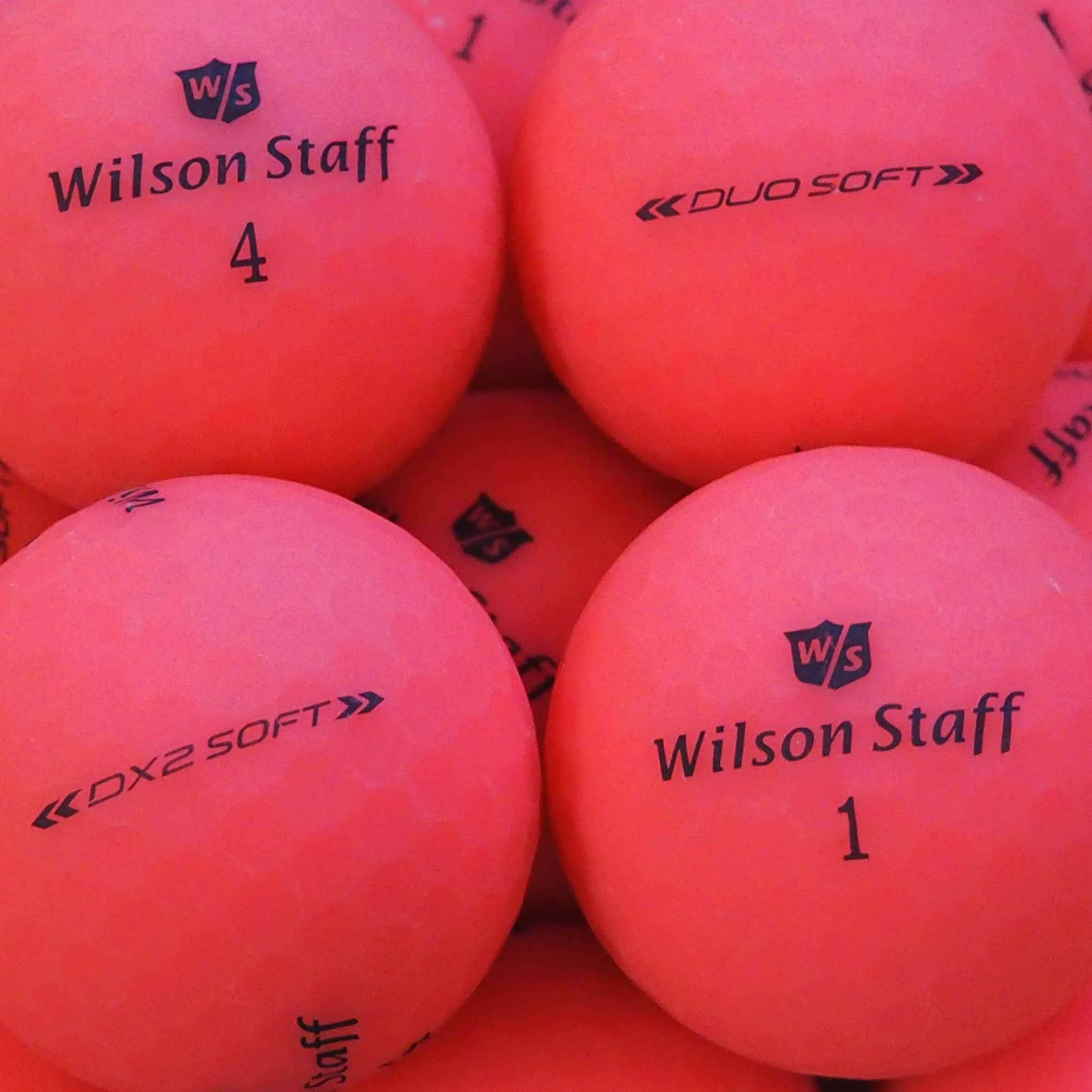 Wilson Staff Dx2 Duo Soft Optix Pelotas de Golf Rosa Mate Usadas