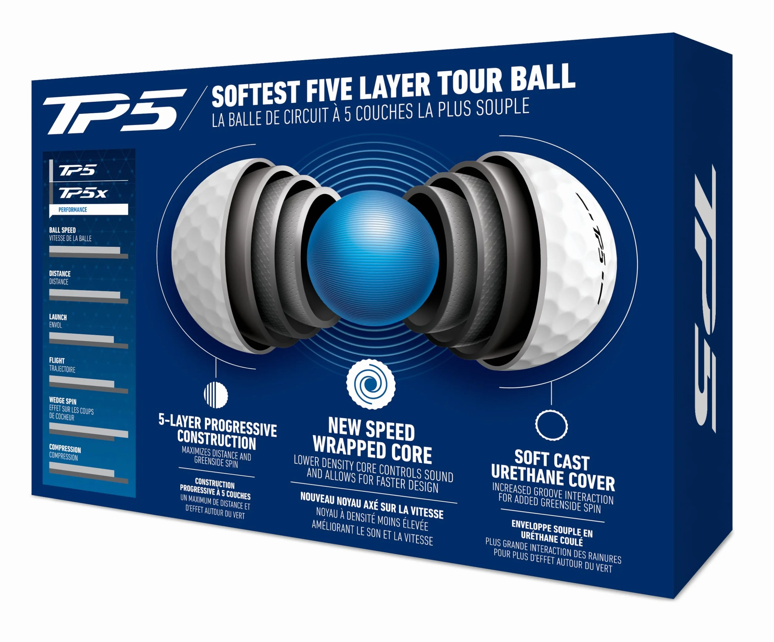 TaylorMady TP5 Golf Bola Blanco Hombres