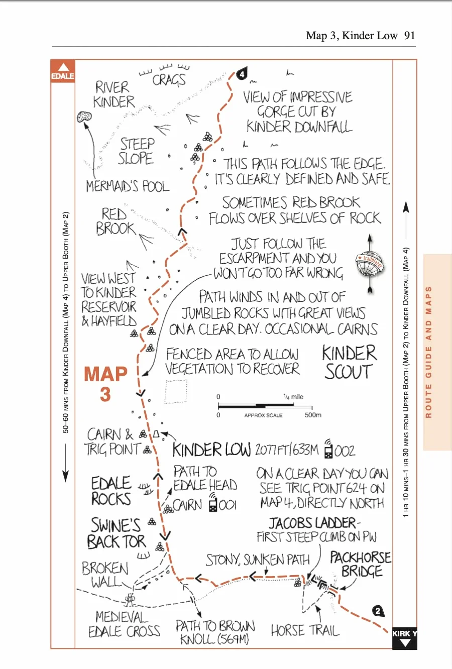Pennine Way Edale to Kirk Yetholm Trailblazer Guide Planning Places to Stay Eat