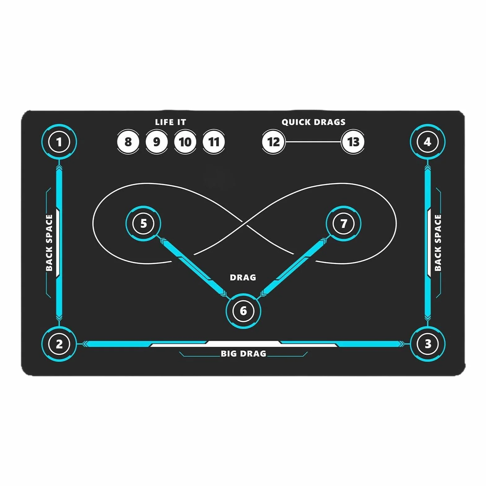Alfombra de agilidad de fútbol 90x60 cm antideslizante absorbente de golpes
