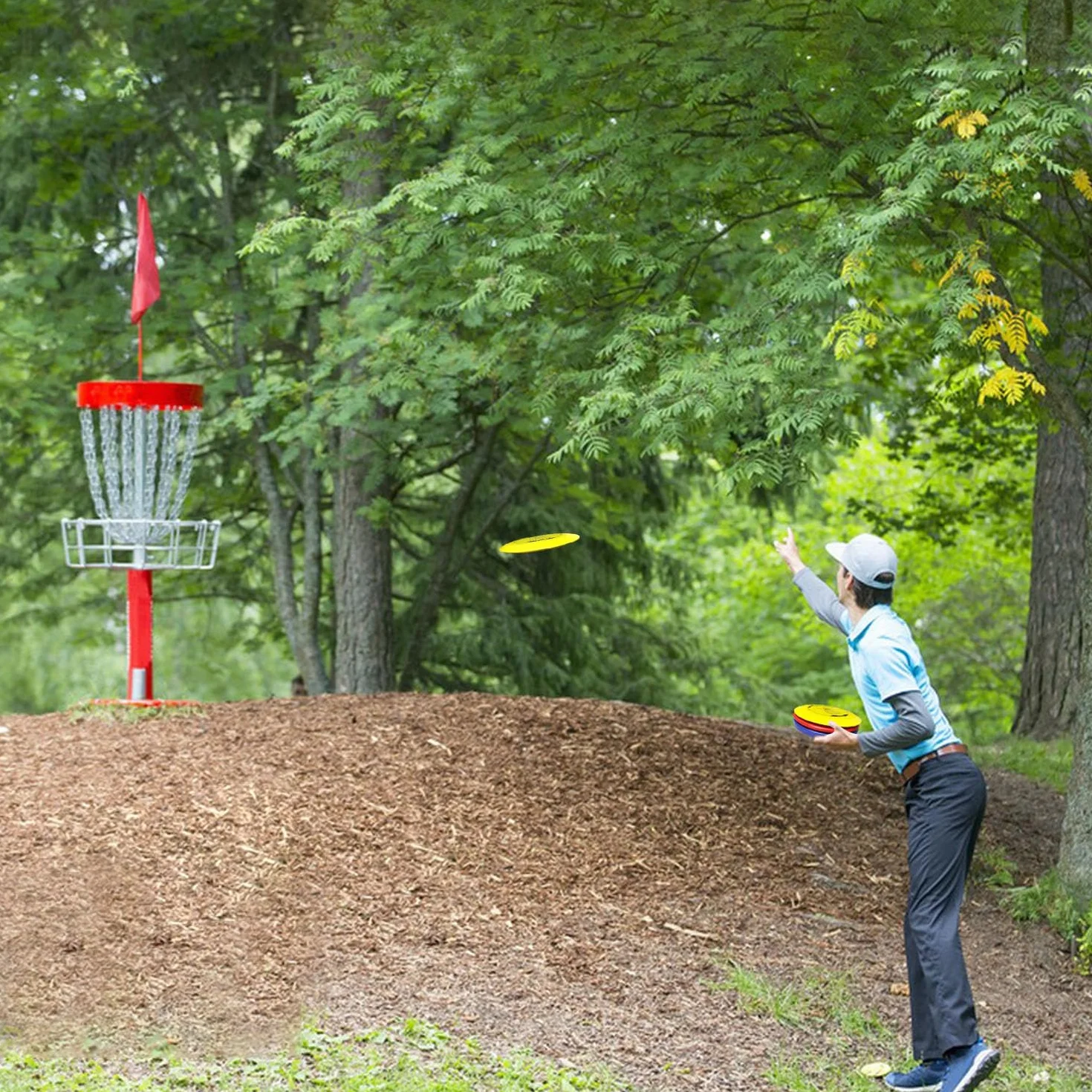 Juego de 6 discos de golf profesional tamaño regular para adultos al aire libre
