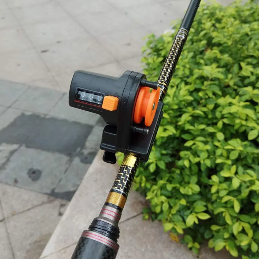 999M Profundidad Electrónico Pesca Carrete Pantalla Digital Longitud Buscador Medidor