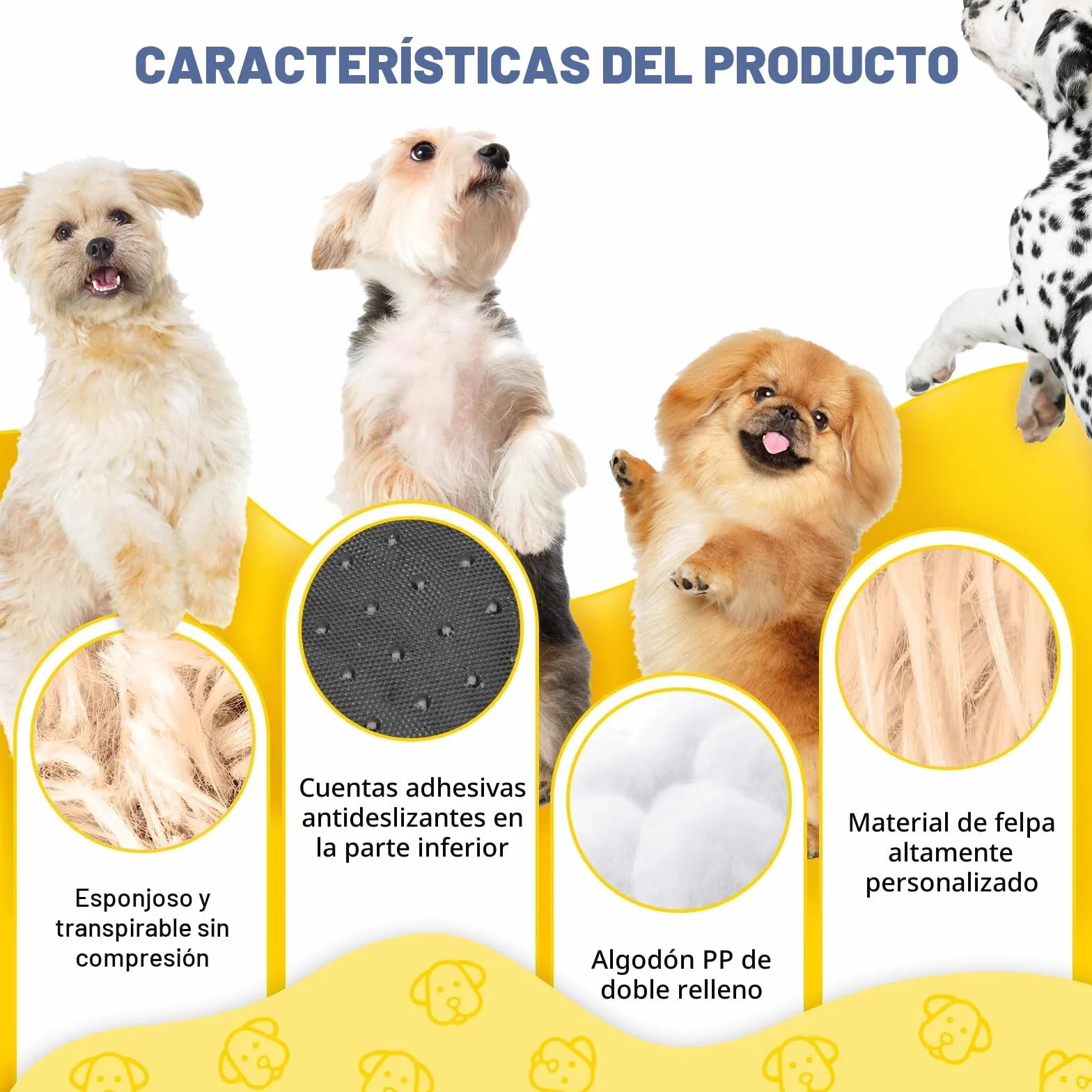 Cama para perros, mullida, cojín para perros, redondo, cama para mascotas, donut y gatos, lavable con base antideslizante, para perros grandes, medianos y pequeños, 70 cm, camello