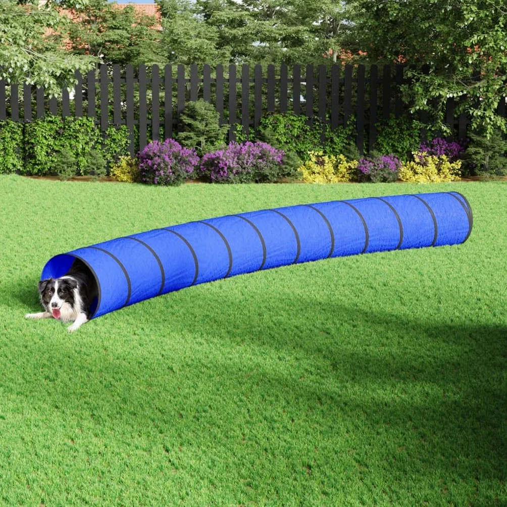 Túnel de juego para perros en interiores y exteriores, 40 x 200 cm, poliéster, con bolsa de transporte y piquetas, perfecto para perros, gatos y conejos para gatear, escalar y esconderse