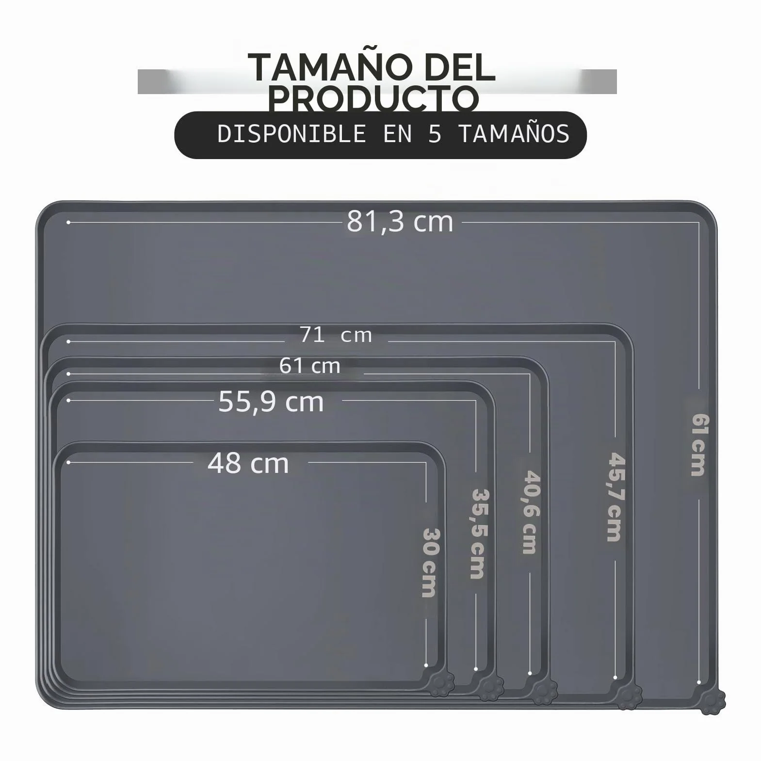Reopet Alfombrilla de Silicona para Cuenco de Perro y Gato, Almohadilla Antiadherente para Alimentos, tamaños y propósitos